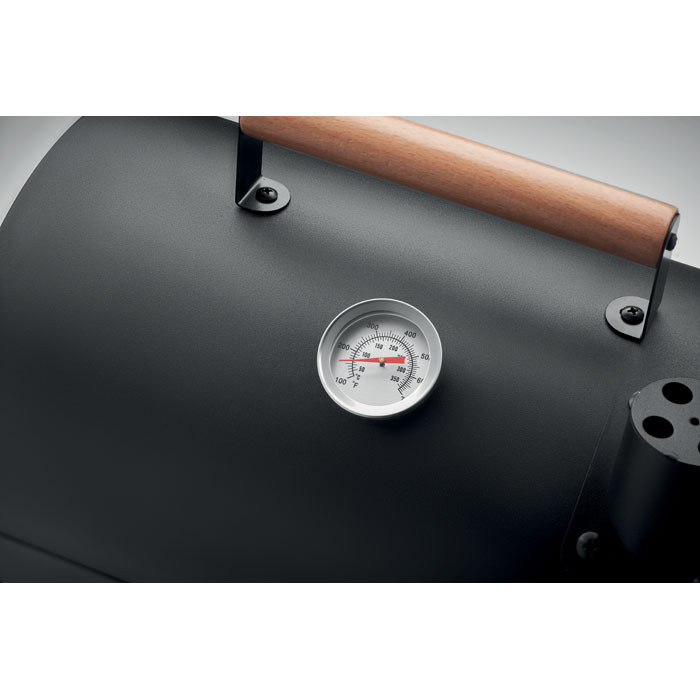 Barbecue portable – Design compact | Structure en fer | Poignée en bois