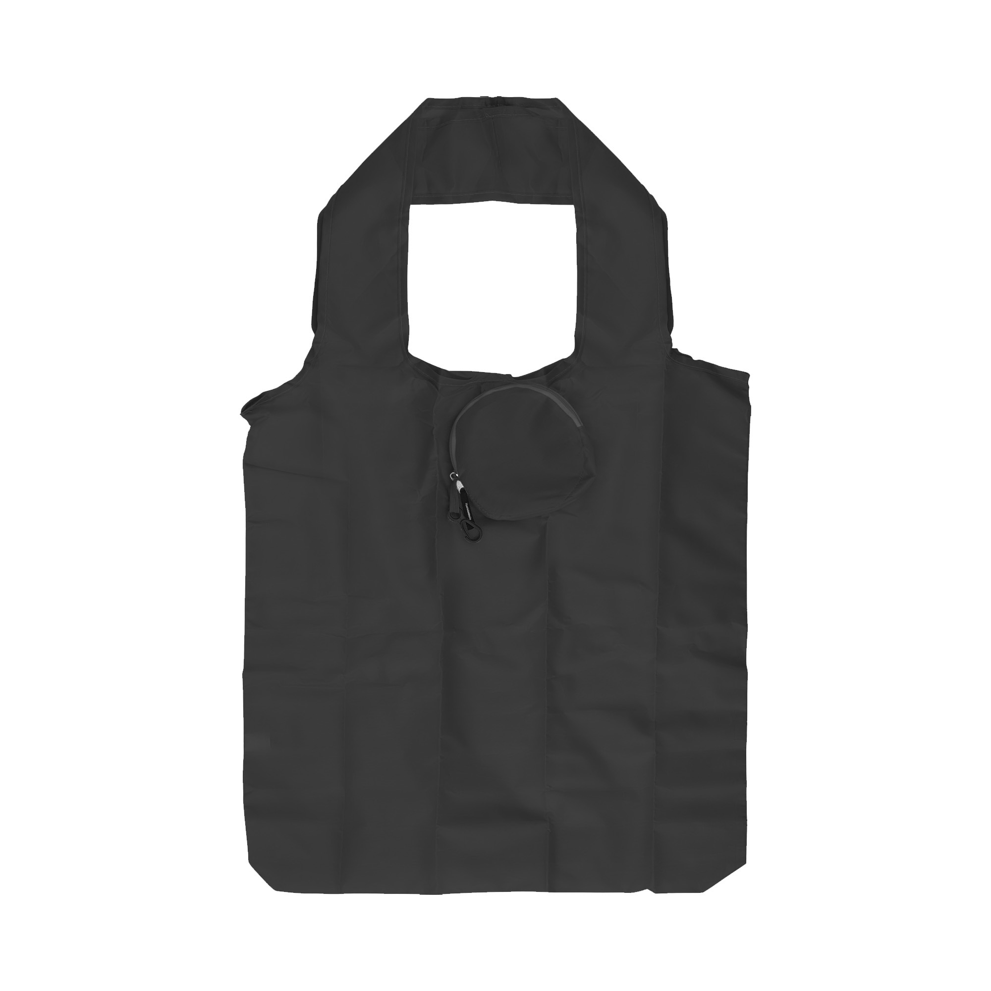 Draagtasje Pleun - Polyester | Kunststof karabijnhaakje | Ritssluiting | Tot 2 kleuren bedrukken
