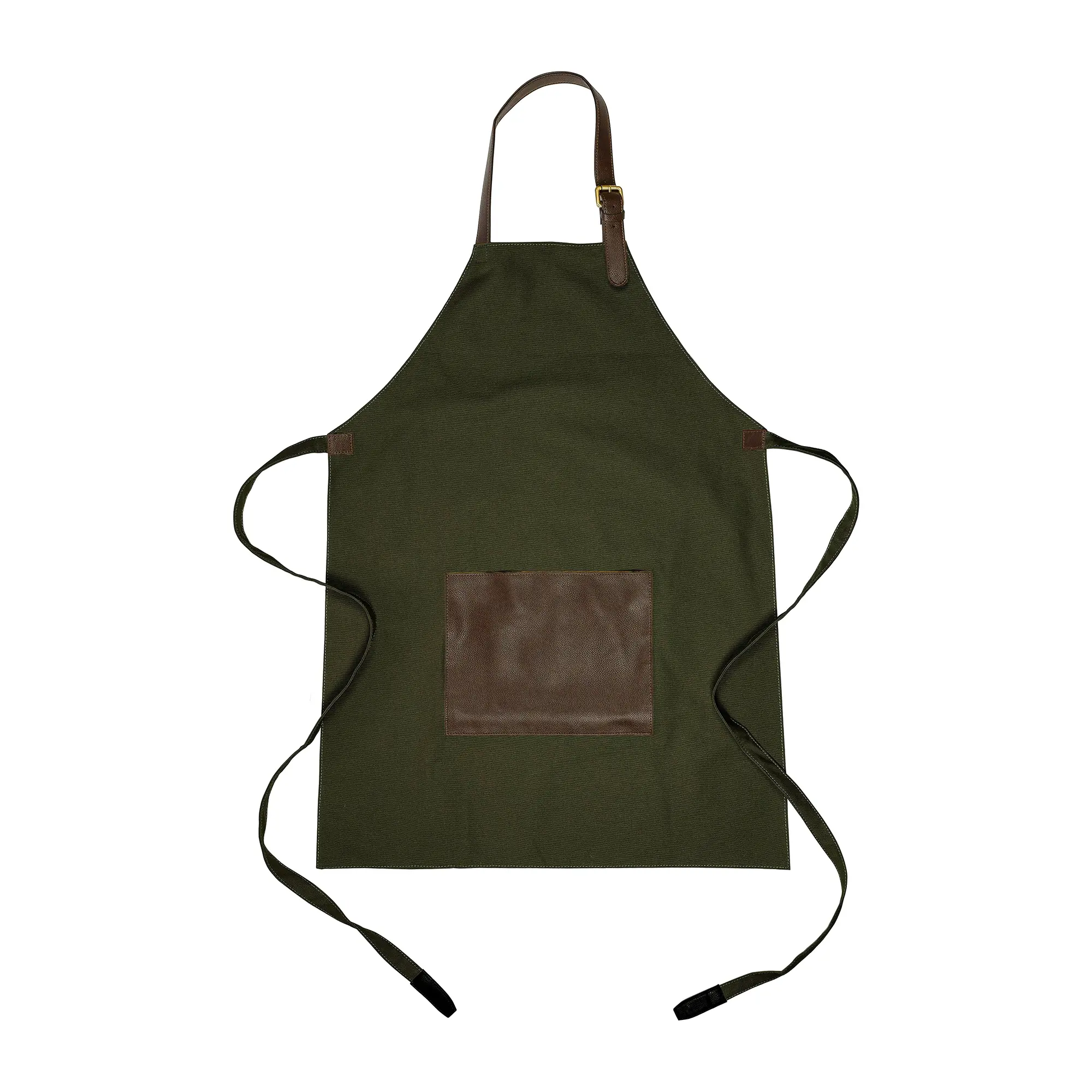Canvas Schürze – 450 g/m² | rPET PU Front­tasche | Verstellbarer Nackenriemen