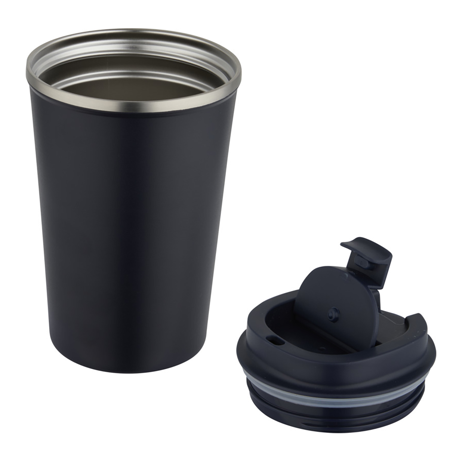 Gobelet isotherme sous vide – 350 ml | Étanche | Couvercle rotatif | Inox