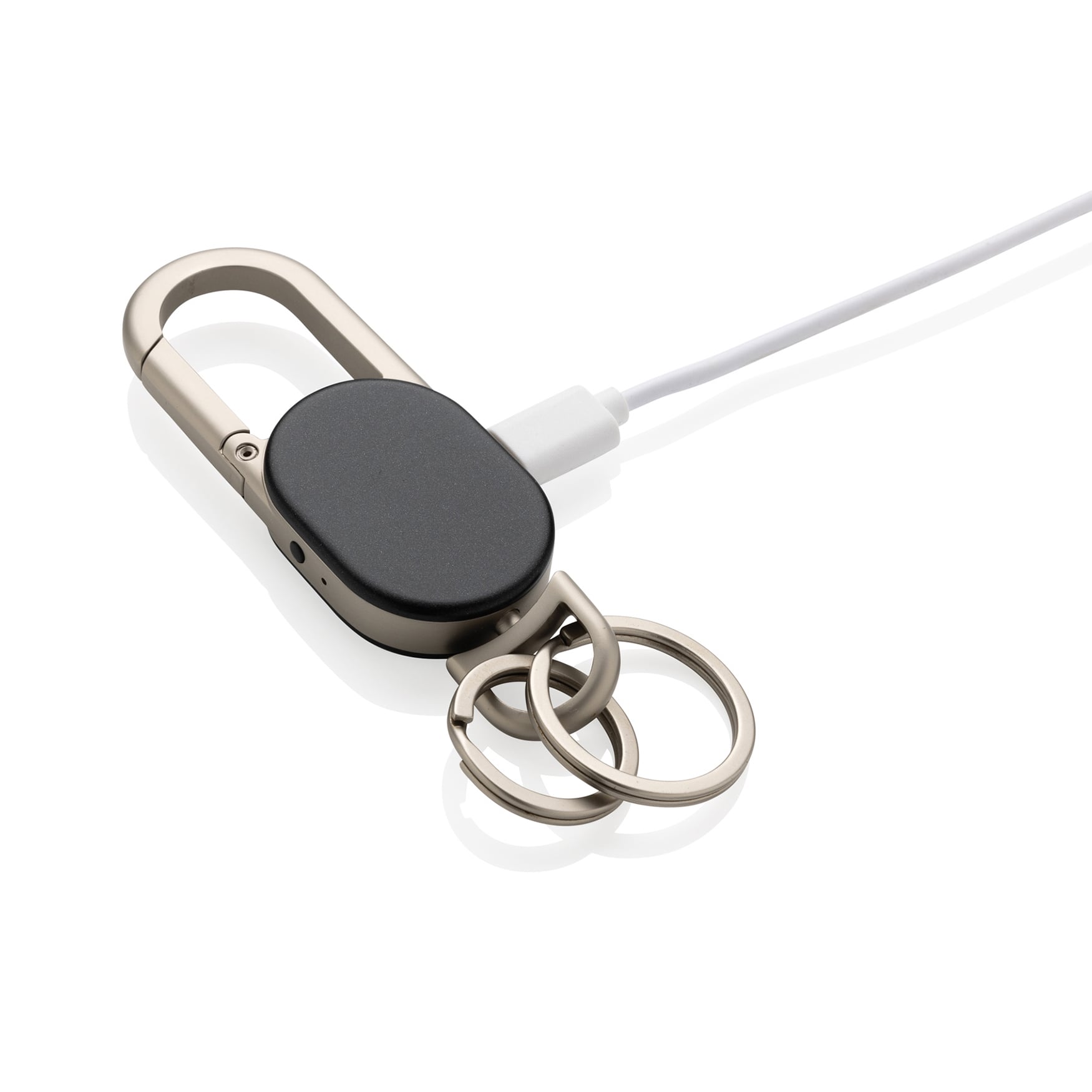 Schlüsselanhänger - Integrierter Find My Tracker | USB-C aufladbar | Wiederaufladbare Batterie
