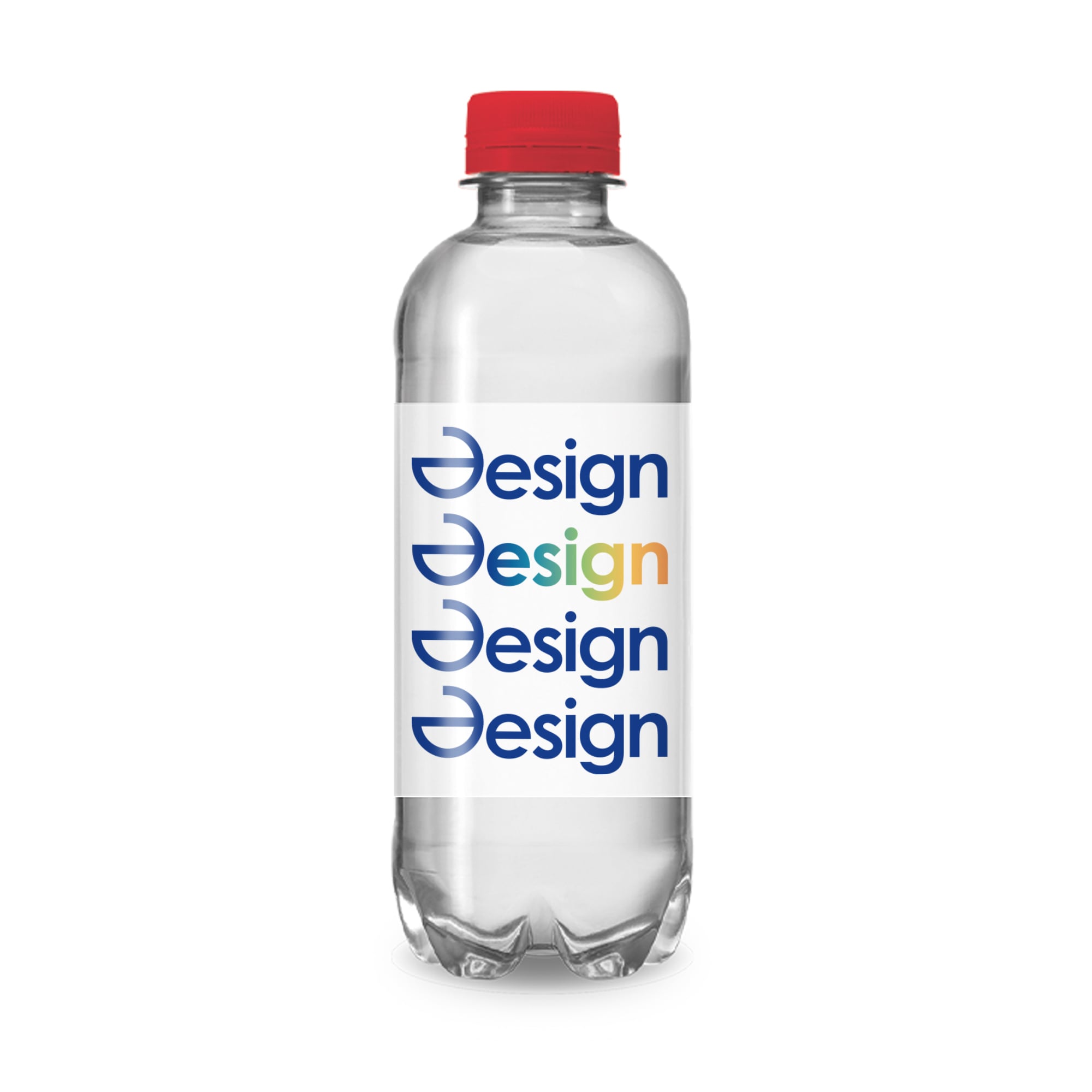Bouteilles d’eau en R-PET - 330 ml | Eau plate | Étiquette en Quadrichromie