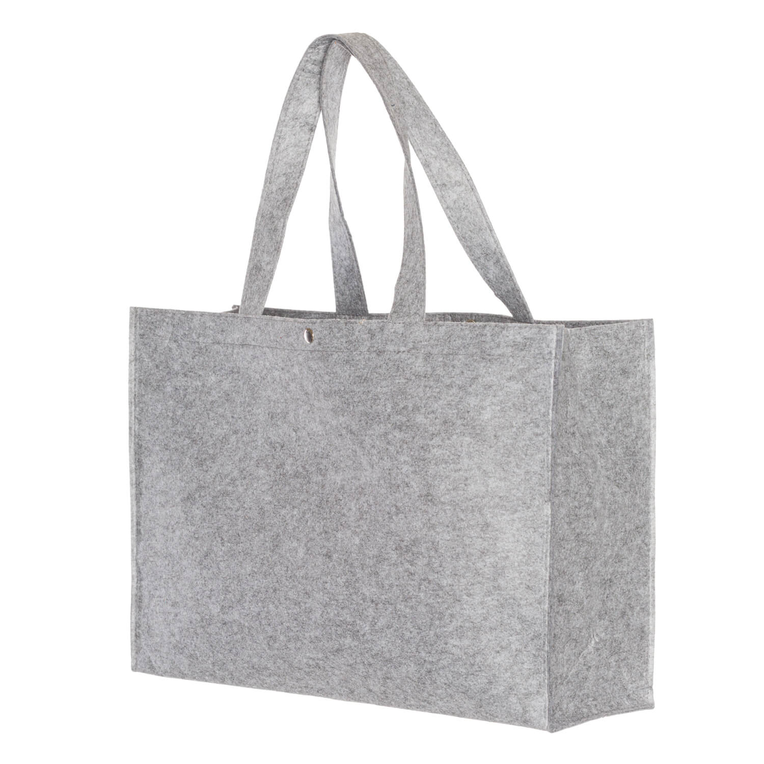 Sac shopper en feutre | Gris ou noir | 45 x 33 x 14 cm | Anses longues
