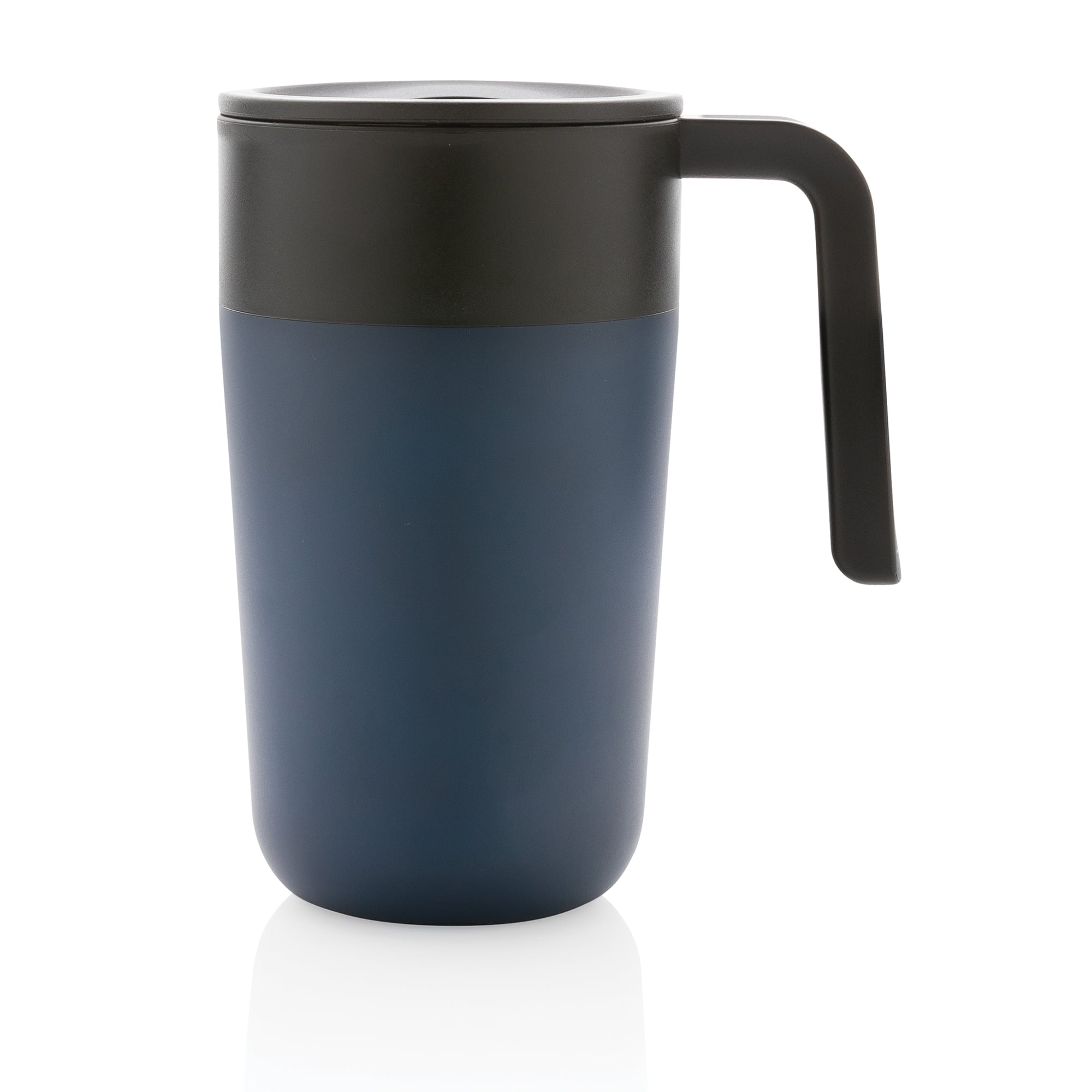 Koffie-to-go beker Martin - 480 ml | Gerecycled RVS | Gravure en tot 4 kleuren bedrukking