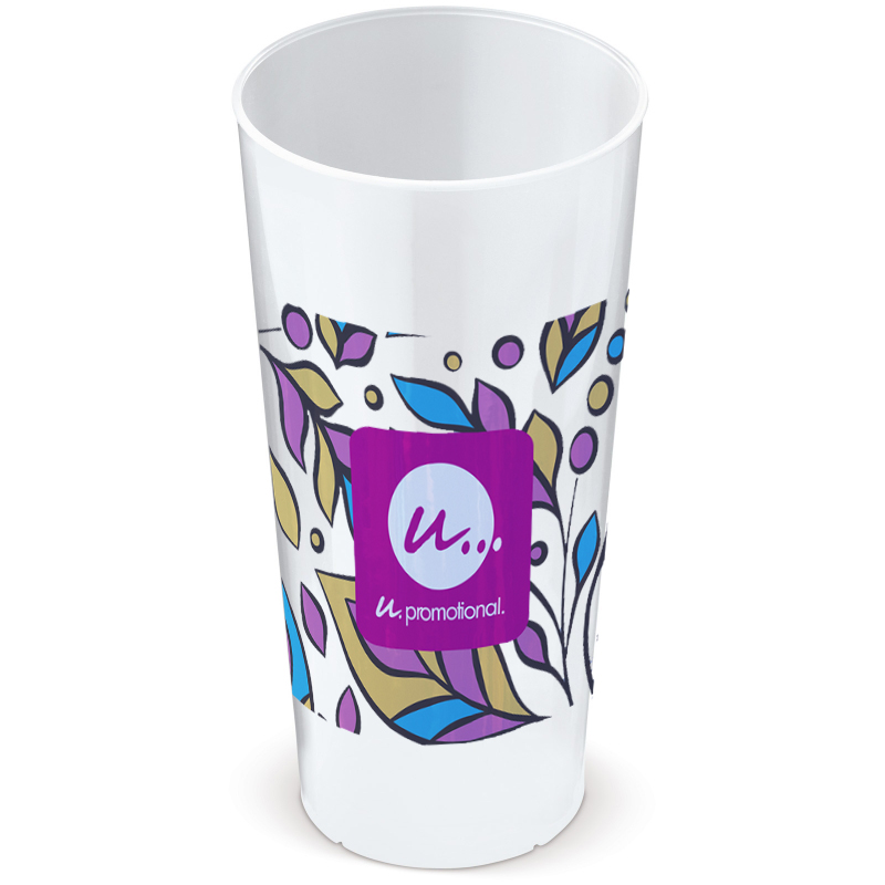 Tazza ecologica riutilizzabile | Bio PE | Riciclabile | 500ml
