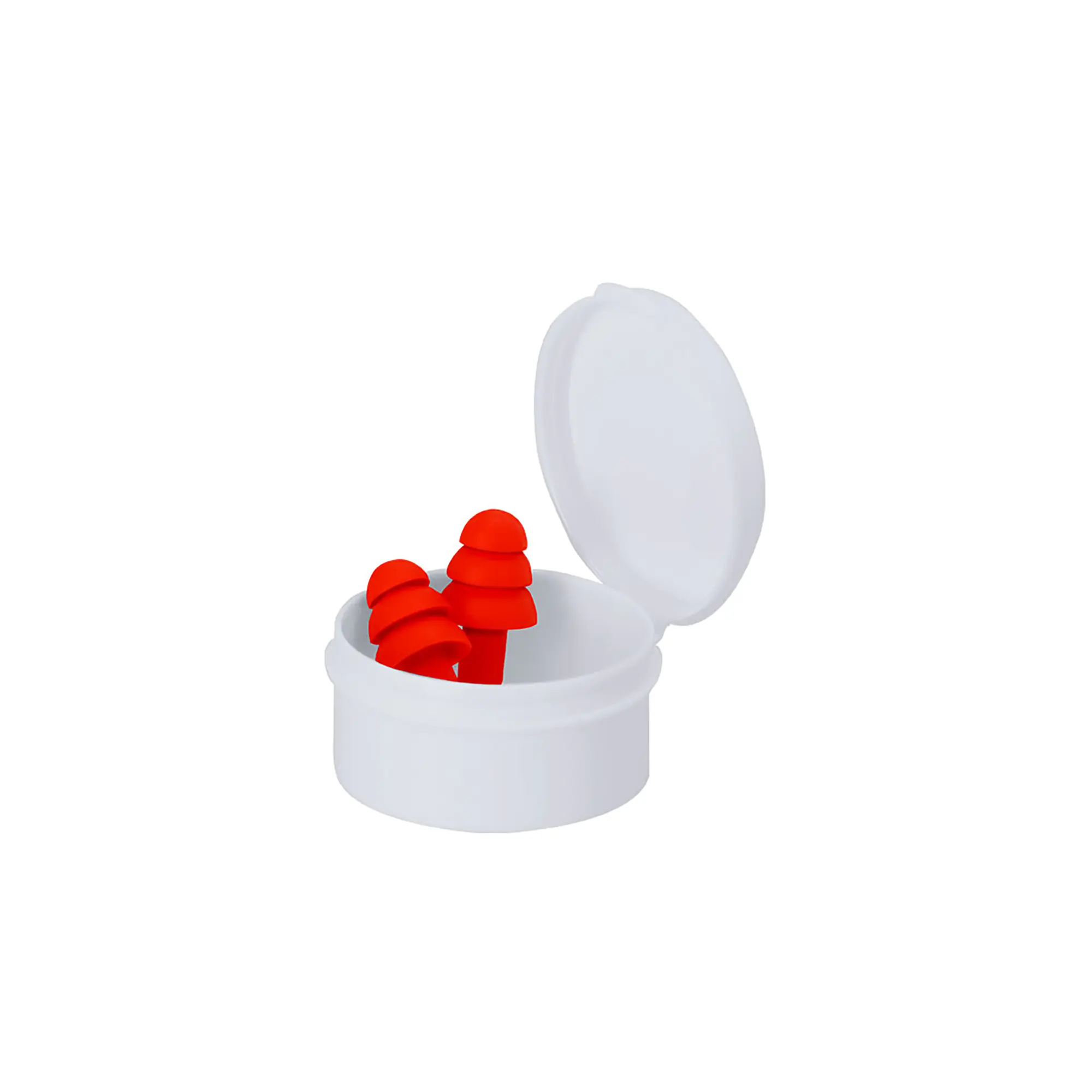 Bouchons d’oreilles en silicone souple – Réutilisables | Boîtier inclus | Confortables | Compacts