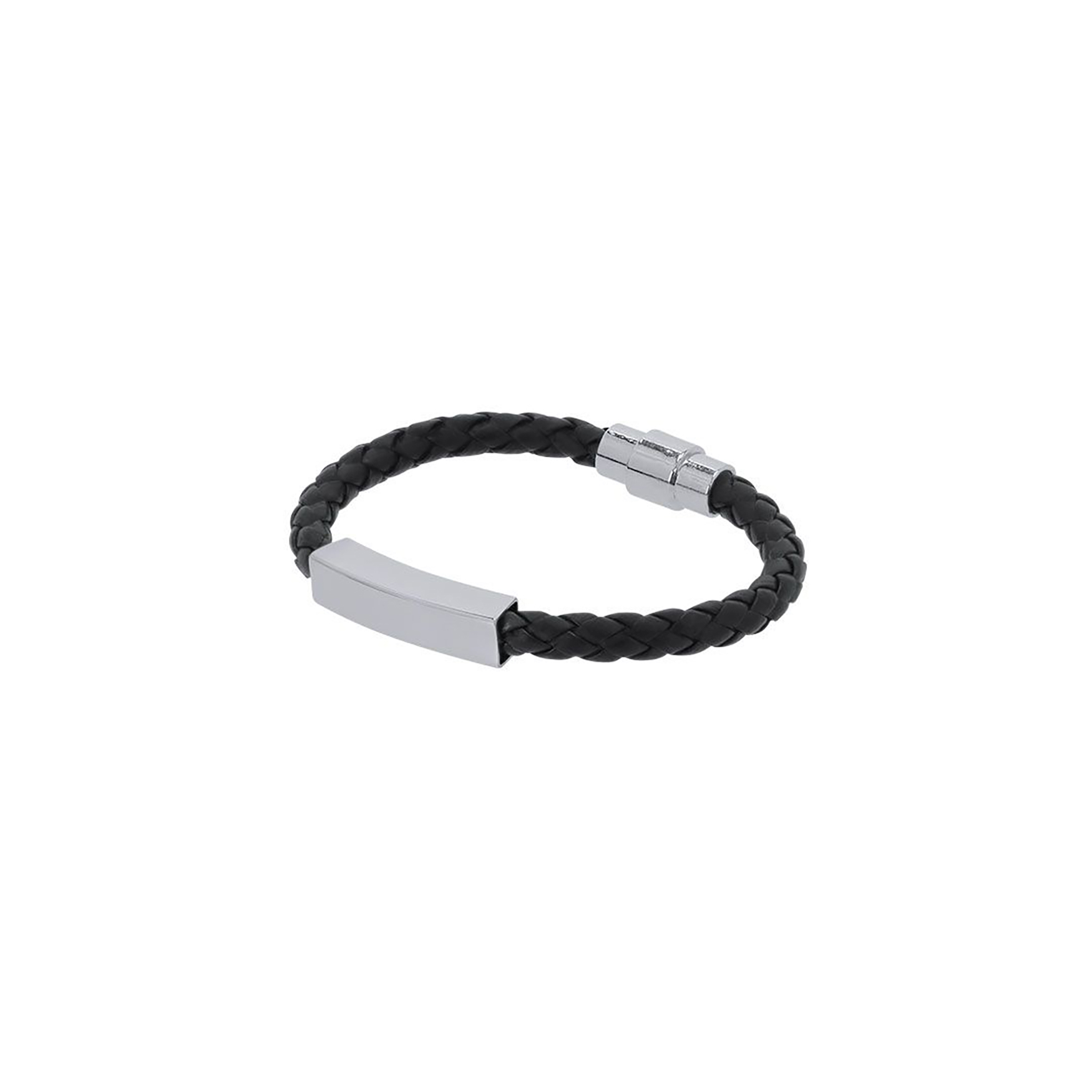Armband - Kunstleder | Edelstahlplatte | Magnetverschluss