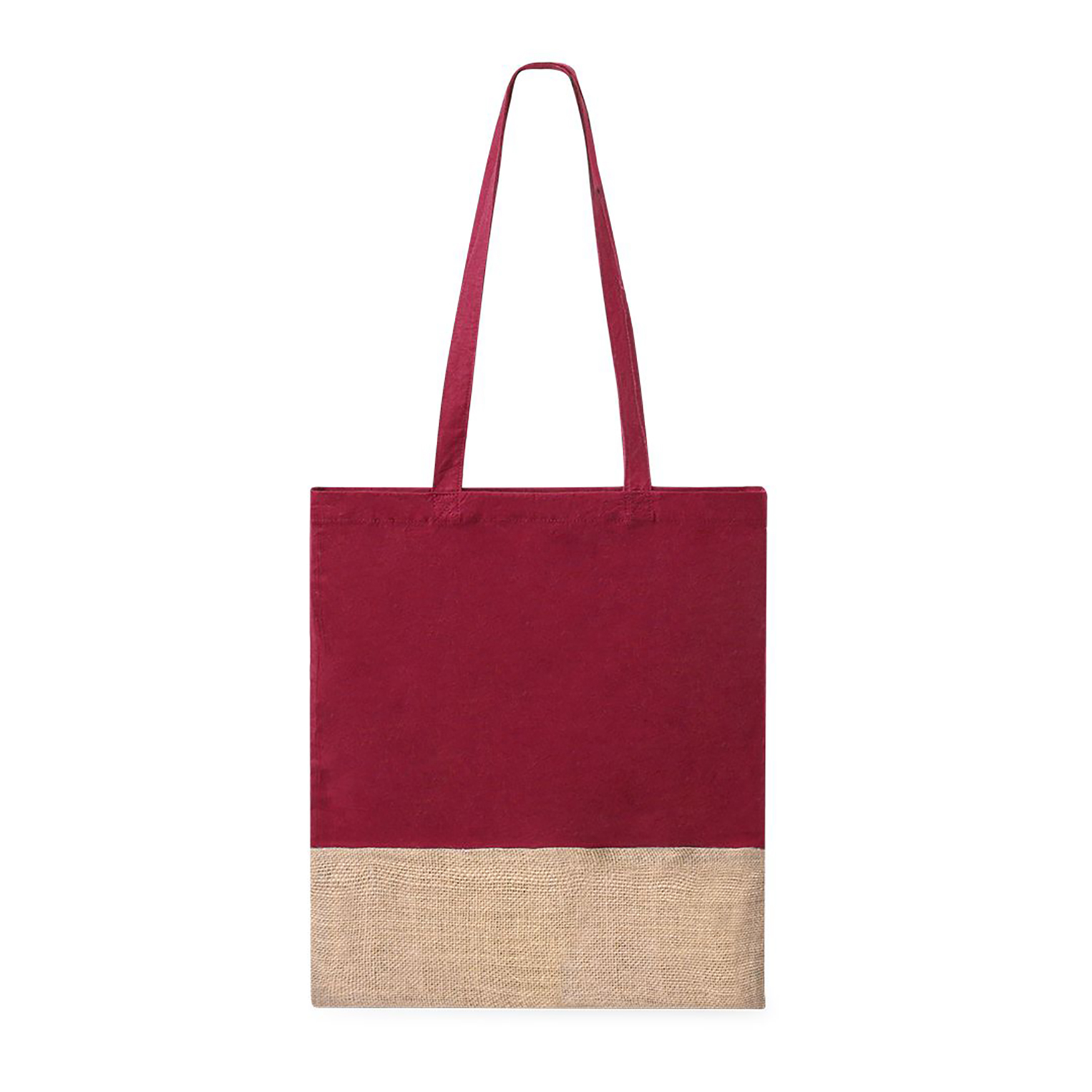Sac - Coton & jute | 120 g/m² | Poignées plates