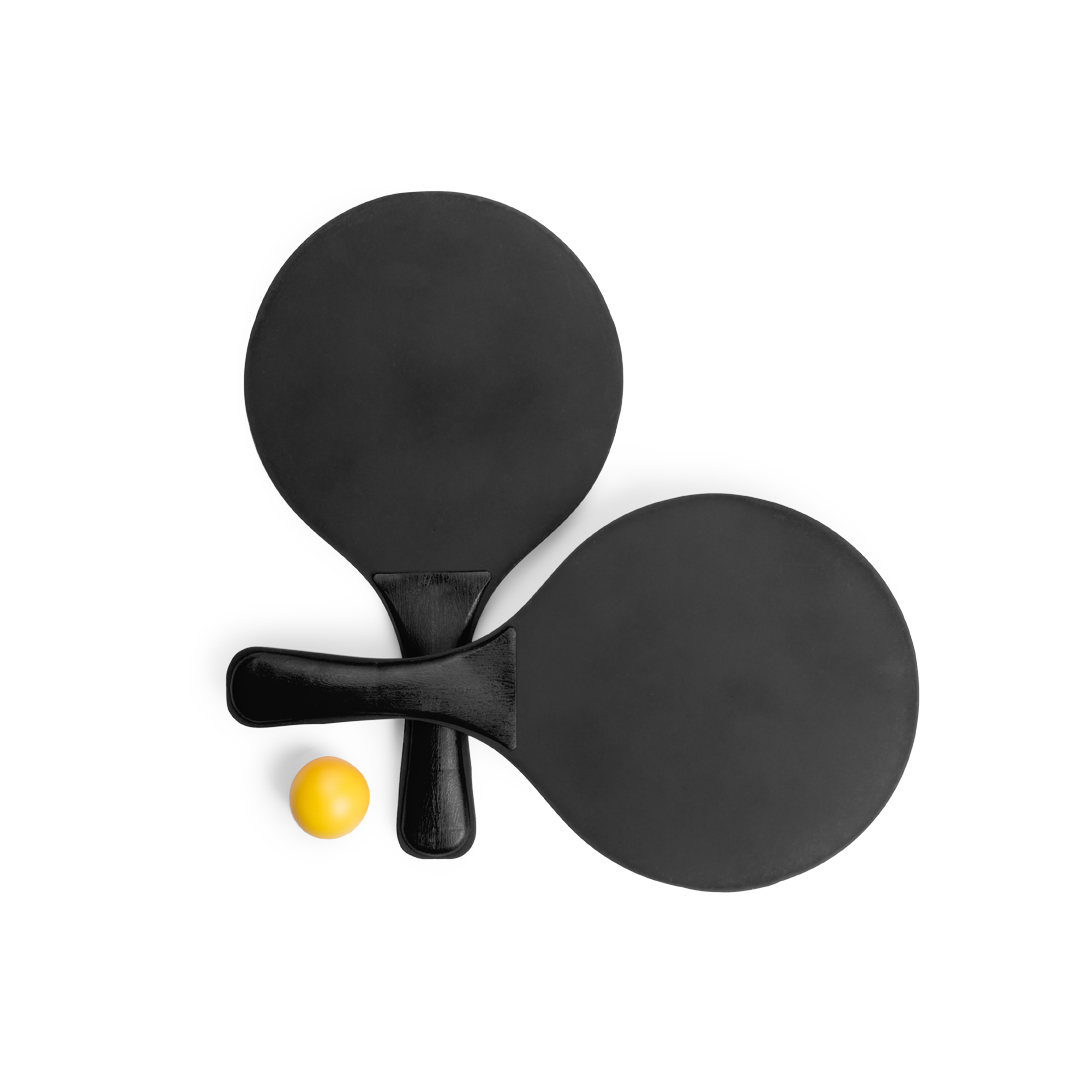 Ensemble de tennis de plage coloré | Bois et plastique | Impression 1 couleur