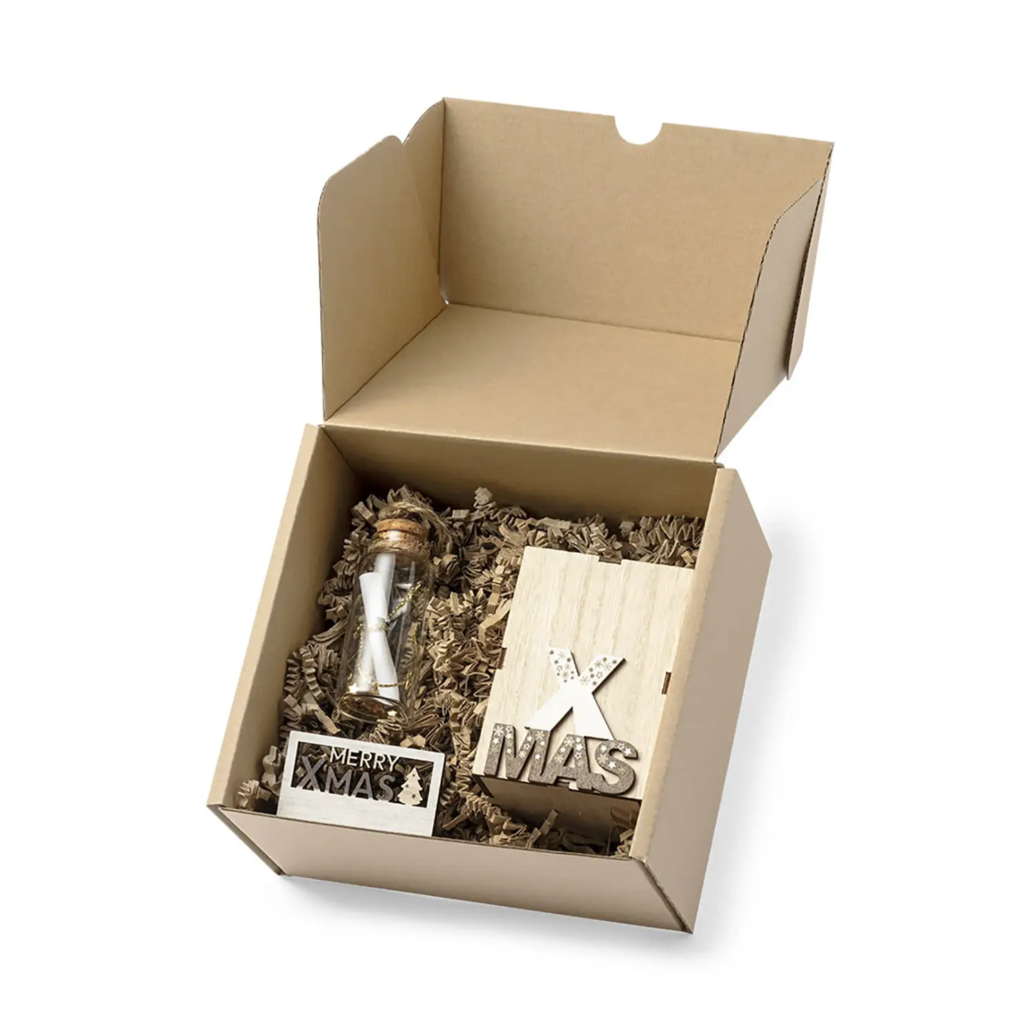 Boîte cadeau – Format S | Carton kraft FSC® | Durable