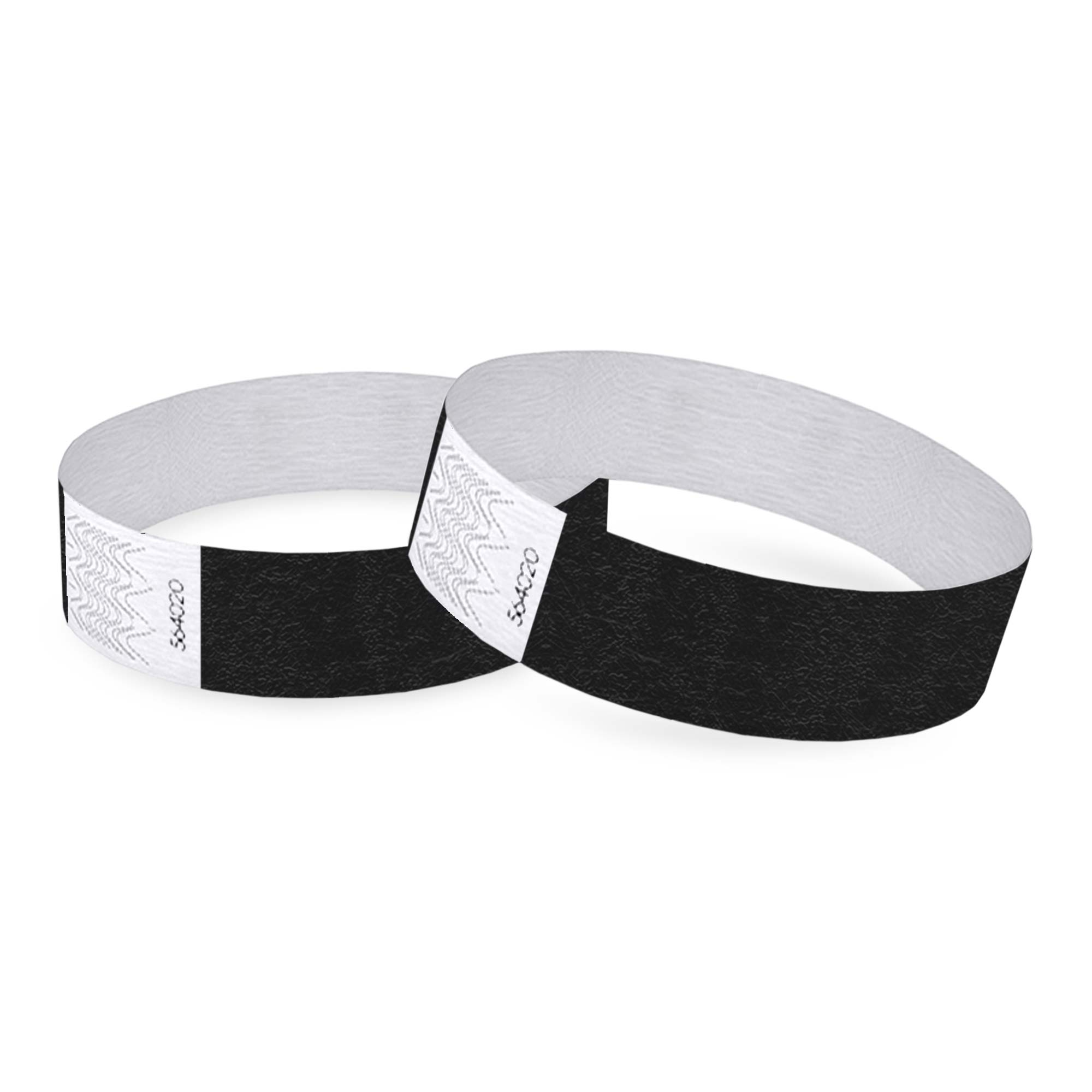 Tyvek polsbandjes - 27 mm | Zwarte opdruk | 258 x 27 mm | Diverse kleuren