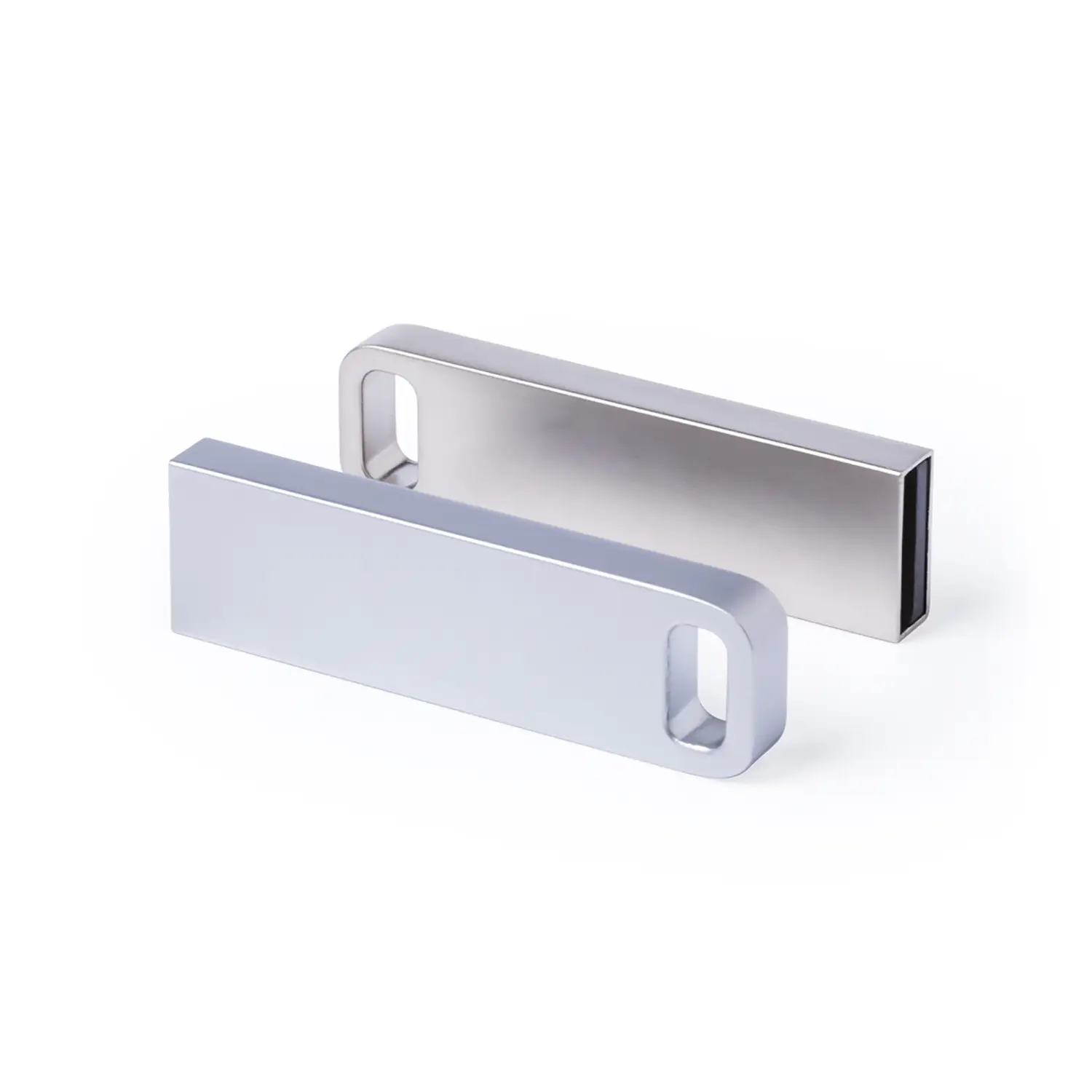 Clé USB ronde 16 Go – Métal | Compacte | Anneau | Design épuré