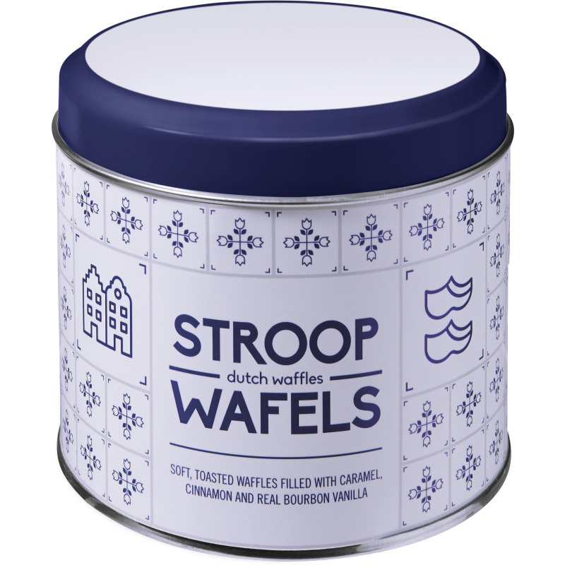 Boîte avec stroopwafels – 8 pièces | Impression jusqu'à 4 couleurs | Fabriqué en Europe