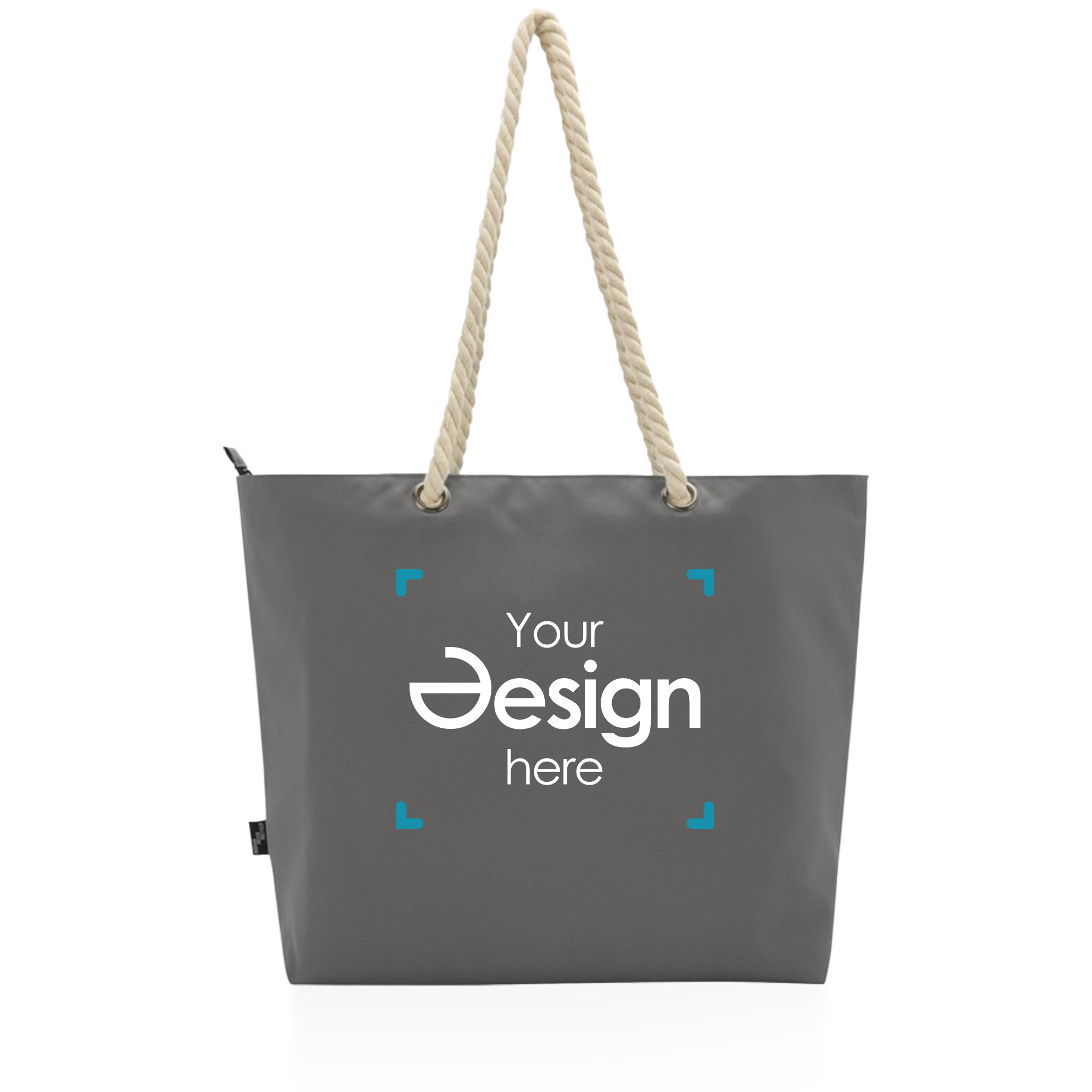 Sac de plage et glacière recyclé Panama – 23L | Compartiment isotherme | Poignées en corde de coton