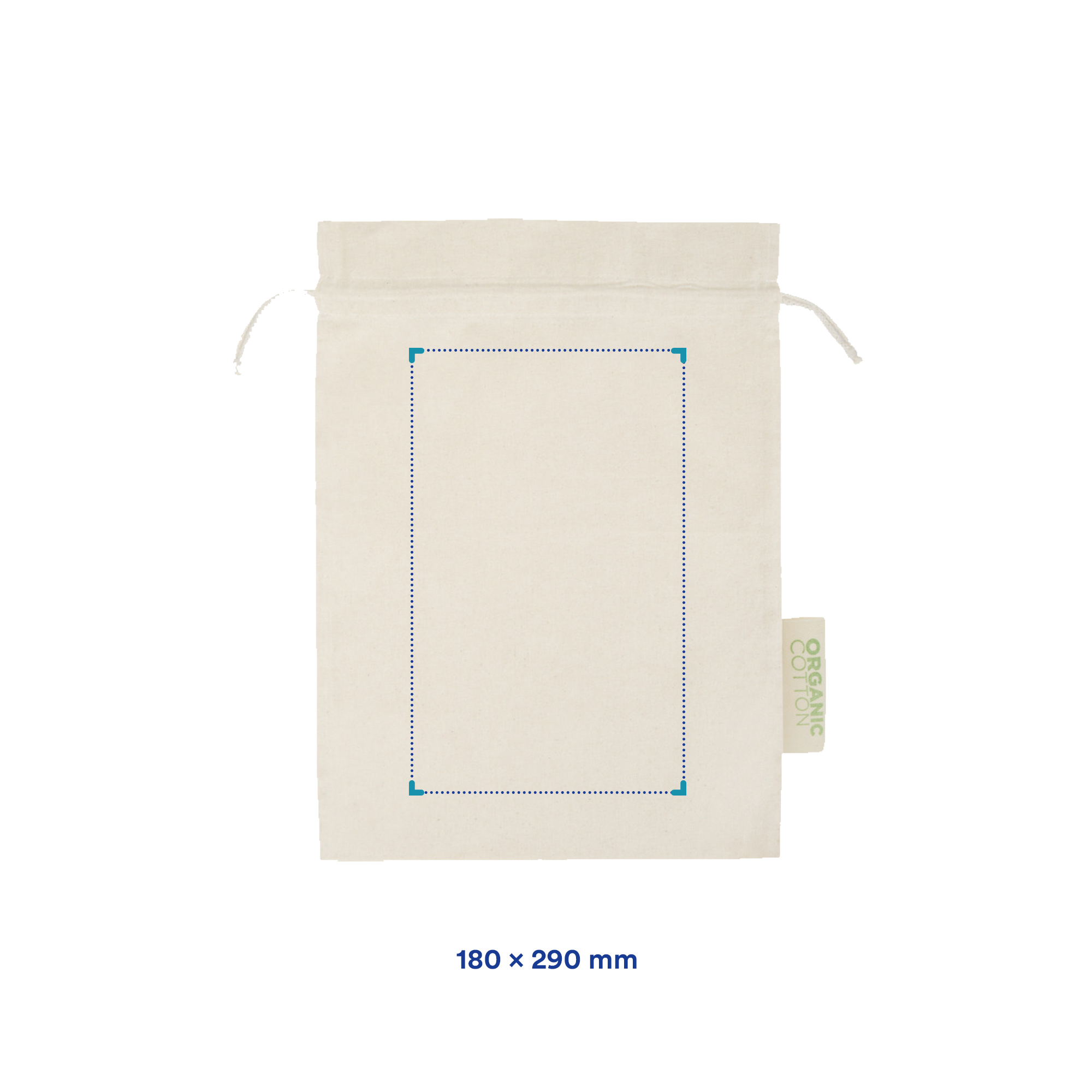 Sac cadeau réutilisable en coton bio – Cordon | Léger | Pour offrir | Rangement facile