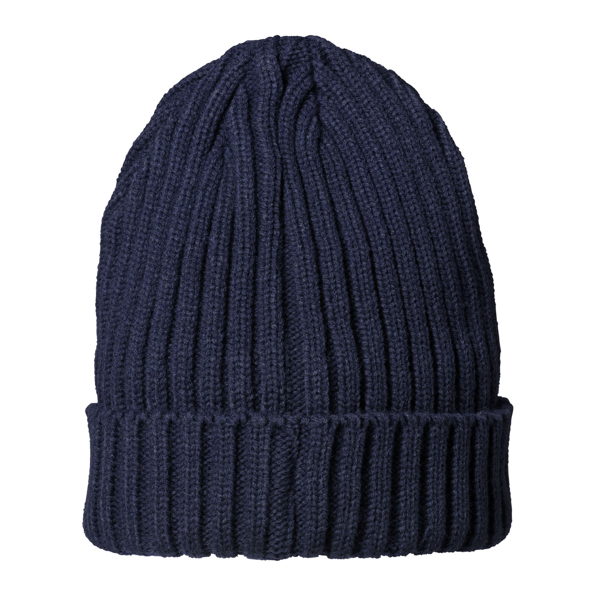 Ribgebreide muts Loek - Acryl | Met fleecevoering | Borduring