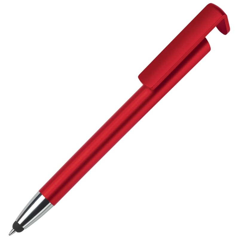 Stylo stylet | Multifonctionnel | Avec support téléphone | Impression jusqu'à 4 couleurs