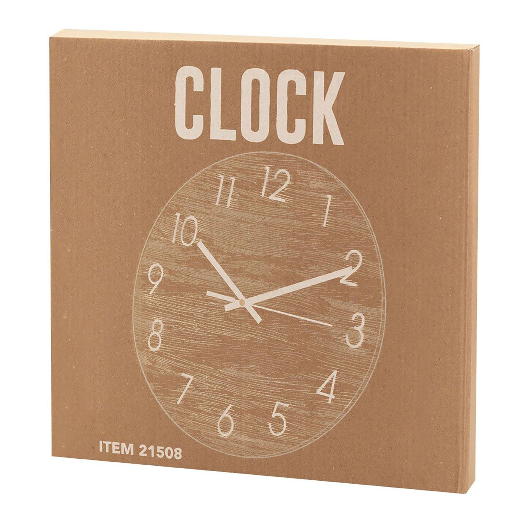 Orologio da parete - Legno di bambù | Quadrante in metallo nero