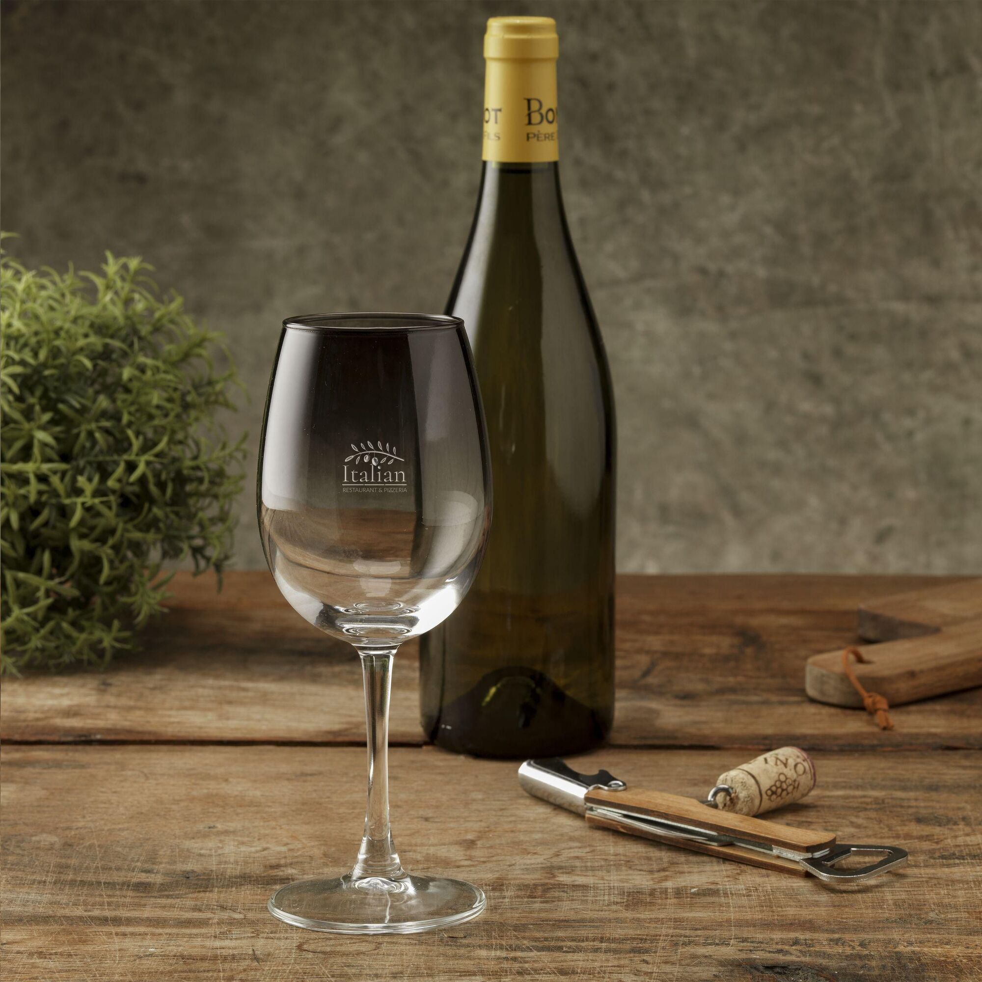 Calice da vino – 360 ml | Vetro fumé | Design senza tempo | Lavabile in lavastoviglie