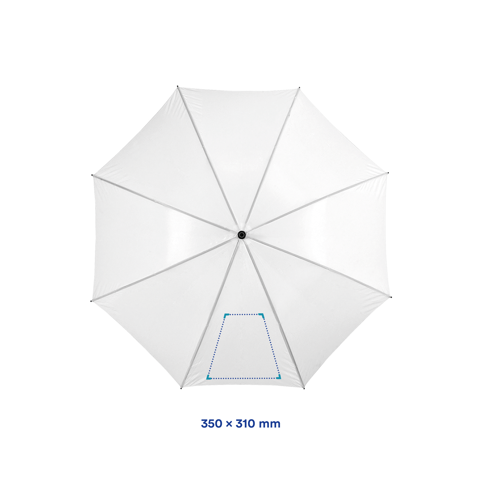 Parapluie de golf - Ø 130 cm | Impression jusqu'à 2 couleurs