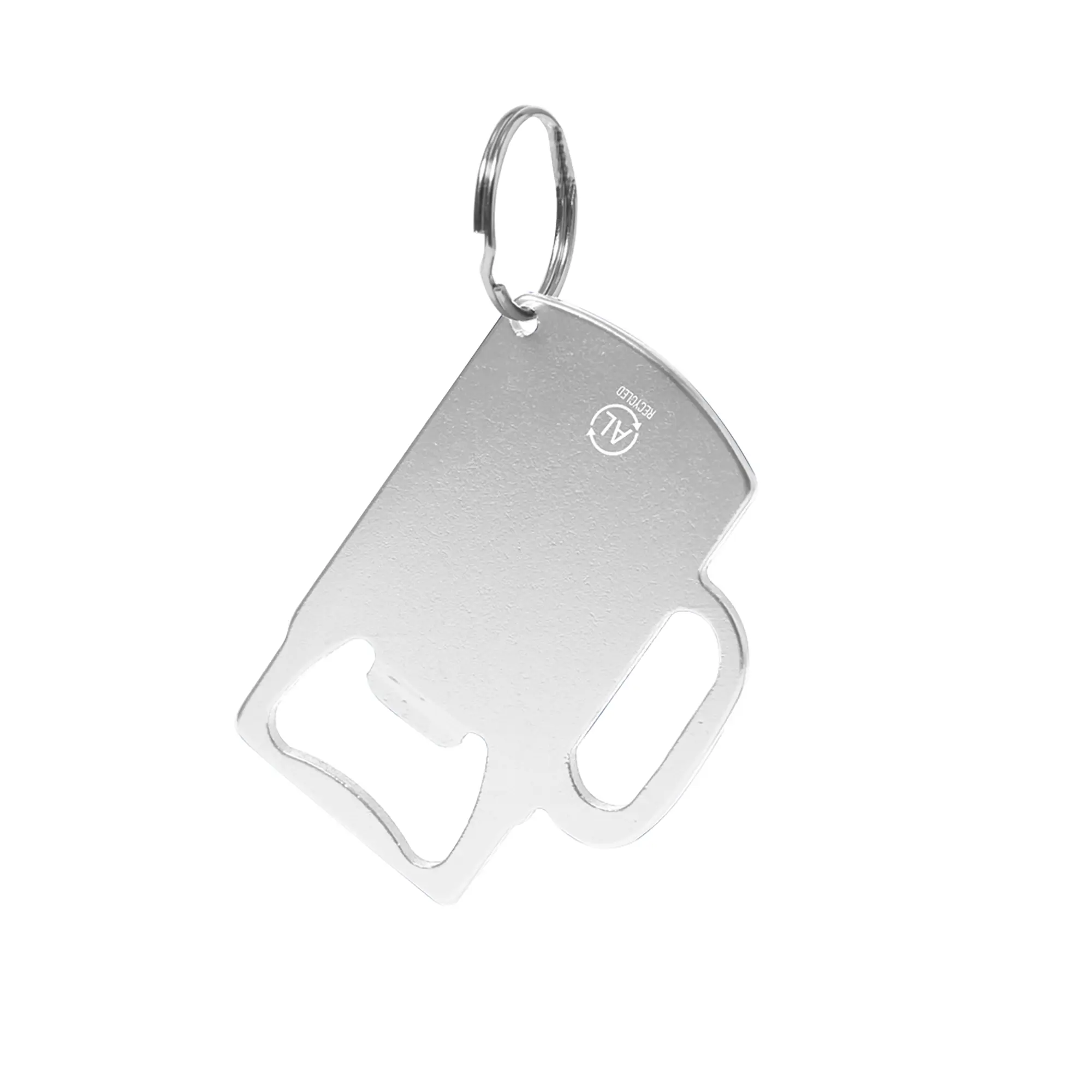 Porte-clés aluminium – Forme rectangulaire | Avec anneau | Léger | Résistant