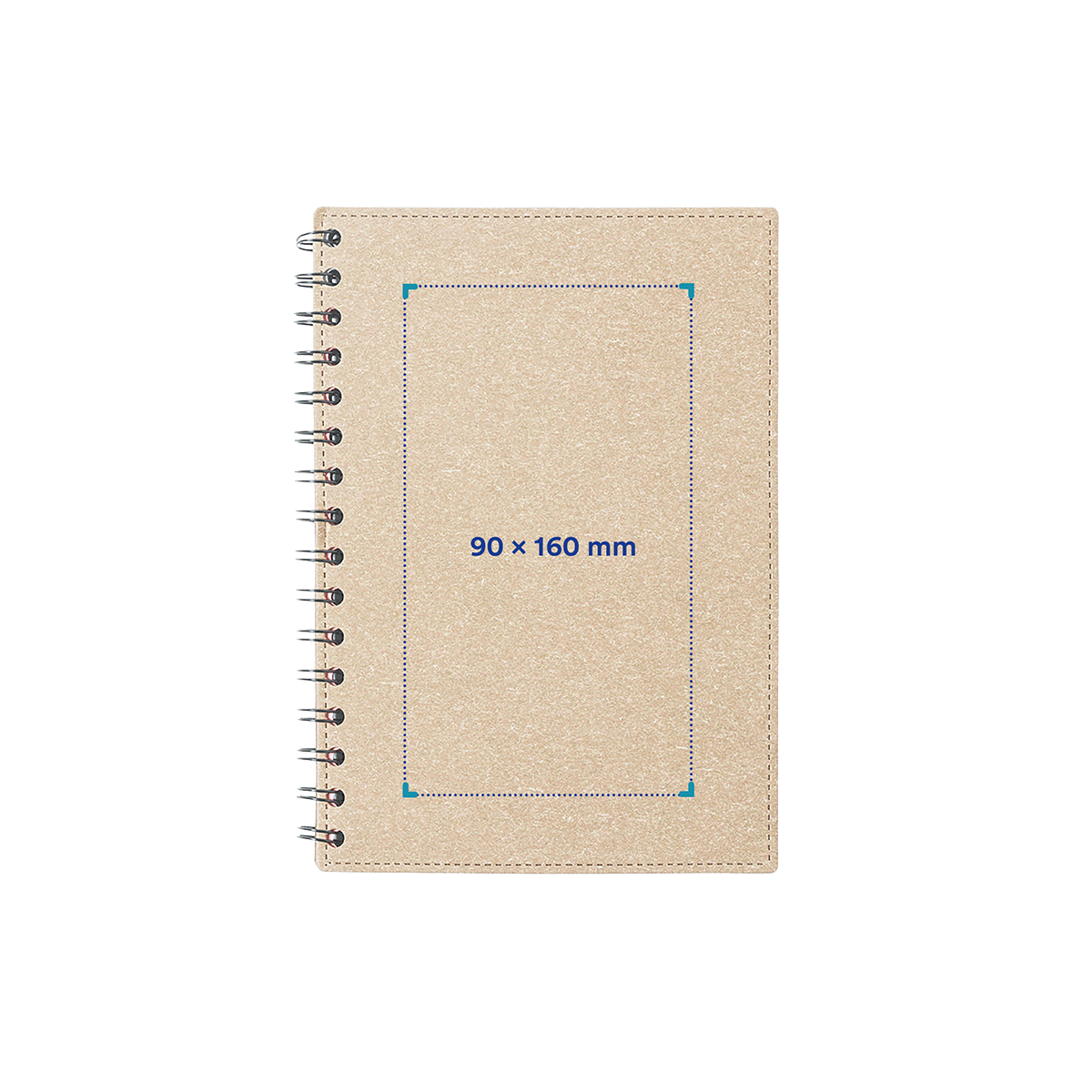 Carnet A5 | Carton recyclé | Ligné | Impression jusqu'à 4 couleurs