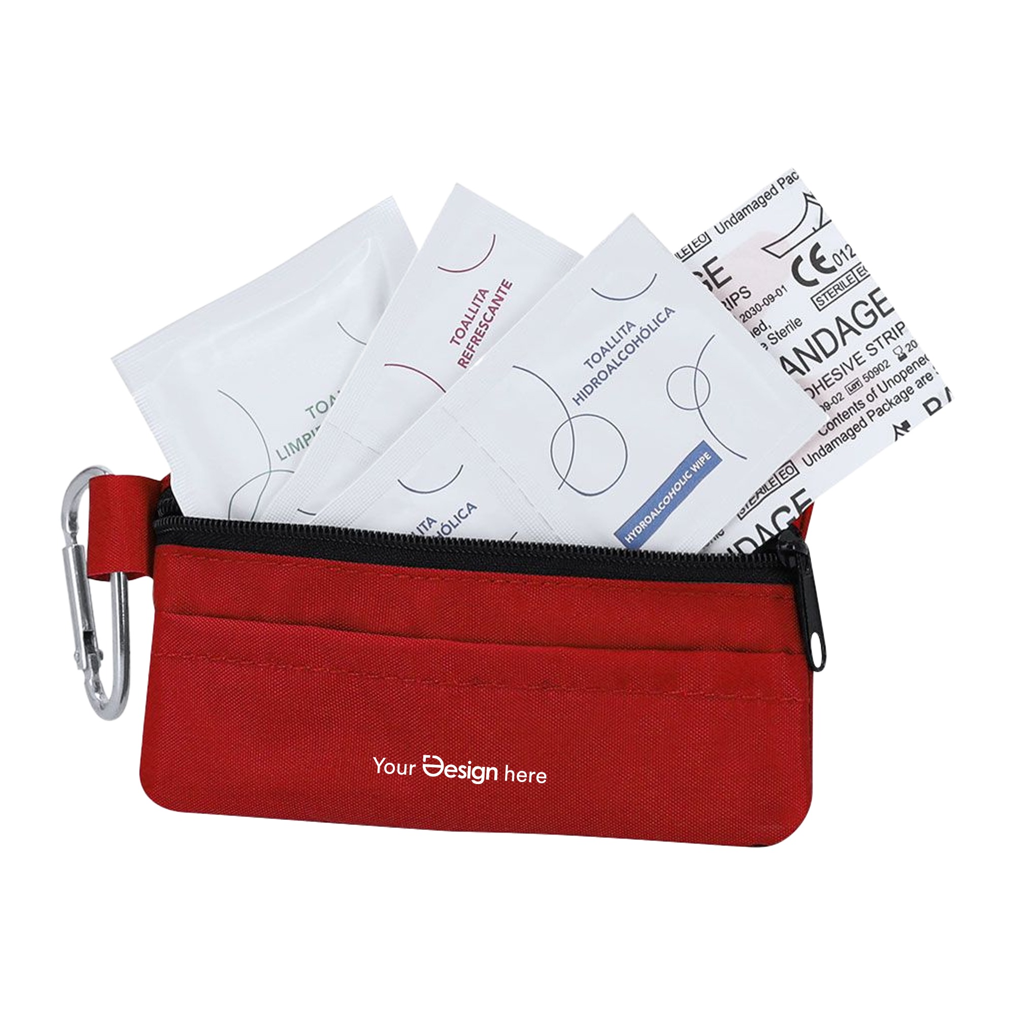 Trousse de secours – Kit de premiers secours compact | 16 pièces | Étui en nylon | Format voyage