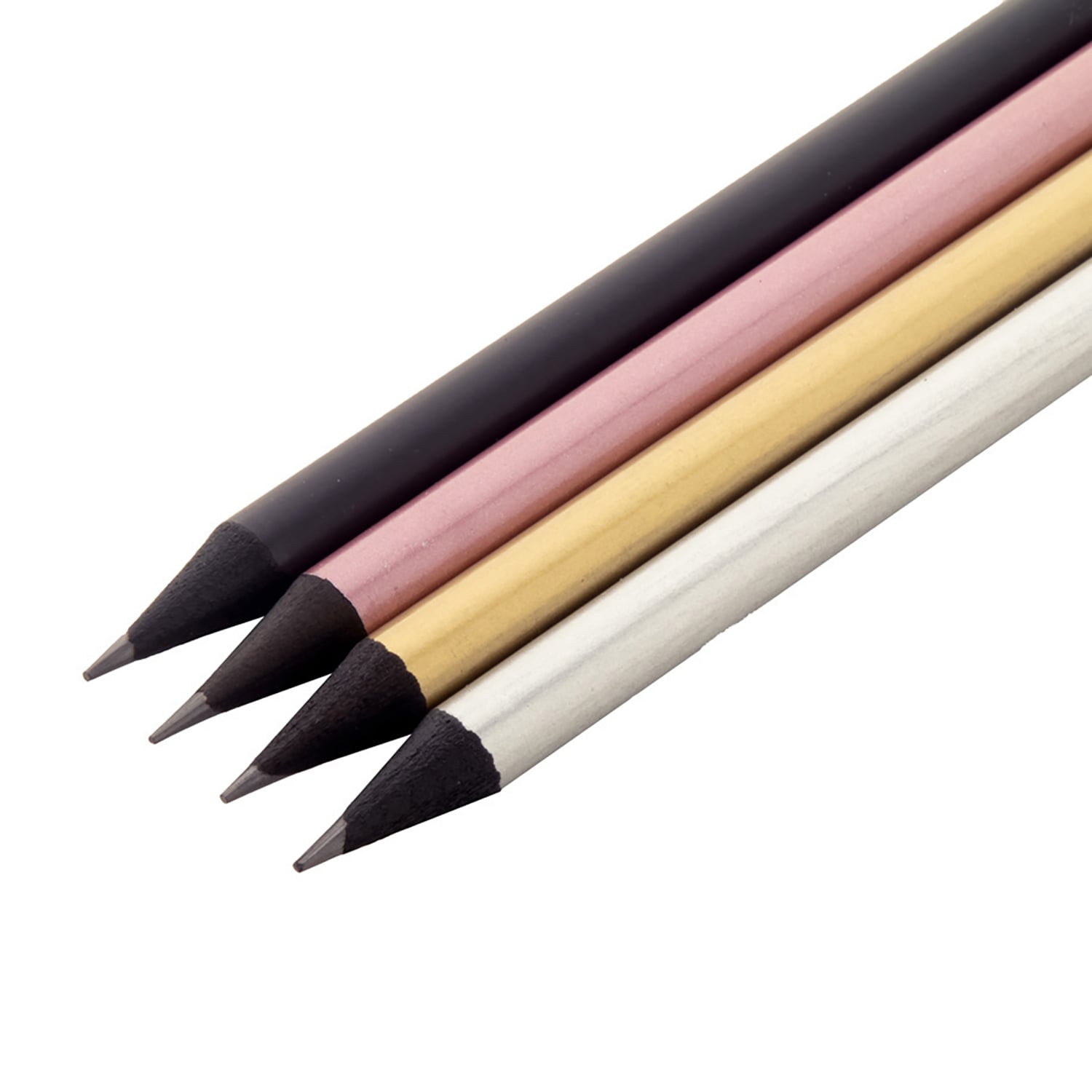 Crayon – Qualité HB | Bois Noir | Différentes Couleurs | Gomme Noire