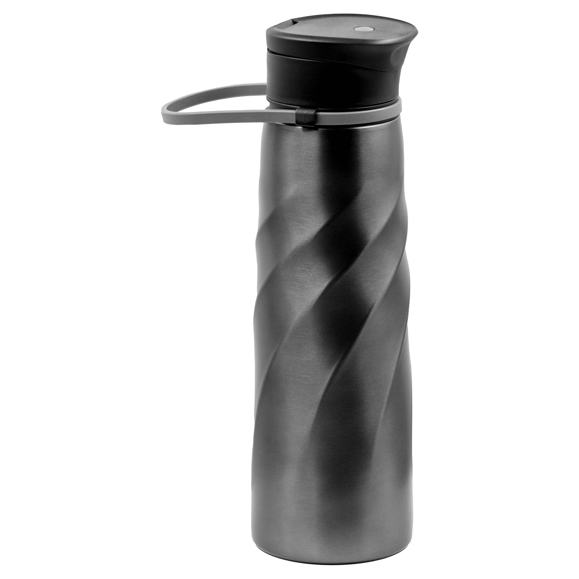 Gourde en acier inoxydable – 1000 ml | Léger | Bouchon entièrement démontable | Avec sangle de transport