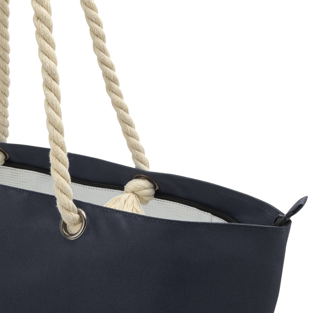 Sac de plage et glacière recyclé Panama – 23L | Compartiment isotherme | Poignées en corde de coton