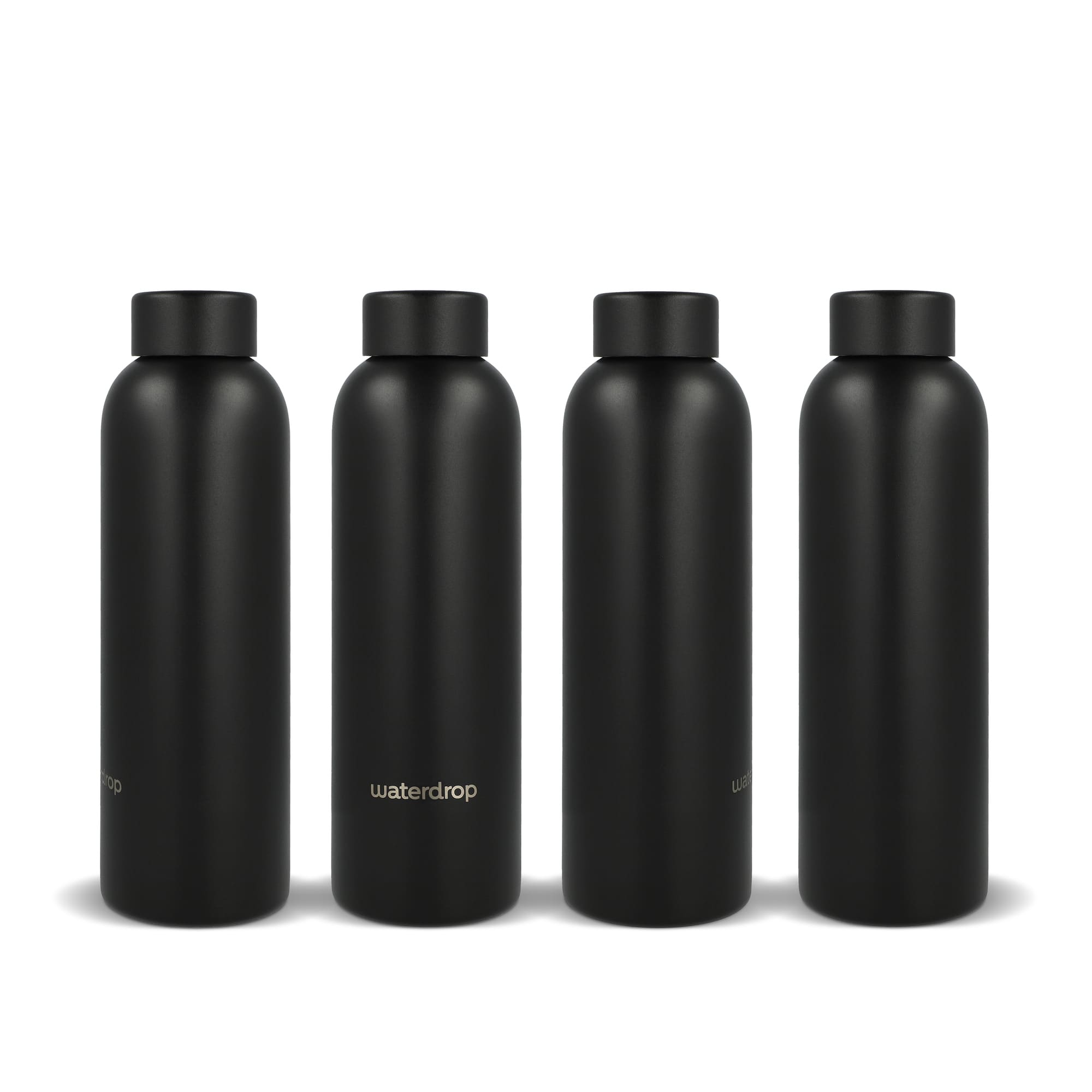 Waterdrop steel Bottiglia termica – 600 ml | Acciaio inox | Tappo acciaio