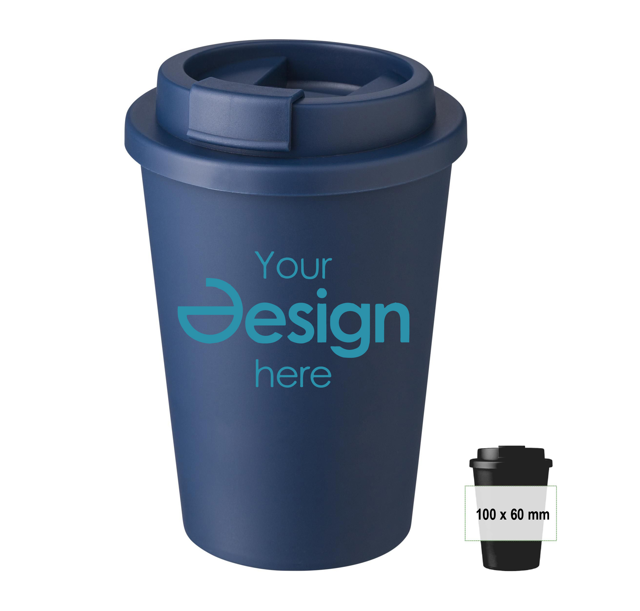 Mug de voyage - Medium | 350 ml | PP | Couvercle à visser