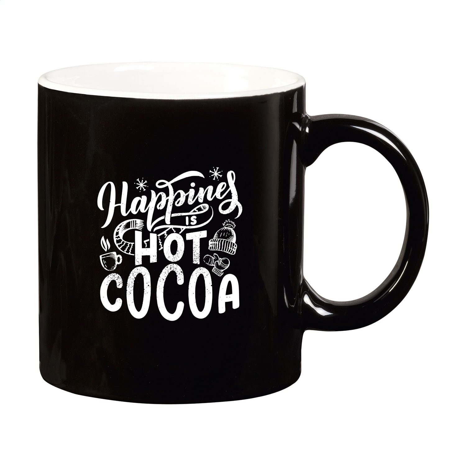 Bicchierino Caffe Colore Bianco-nero In Porcellana Wd