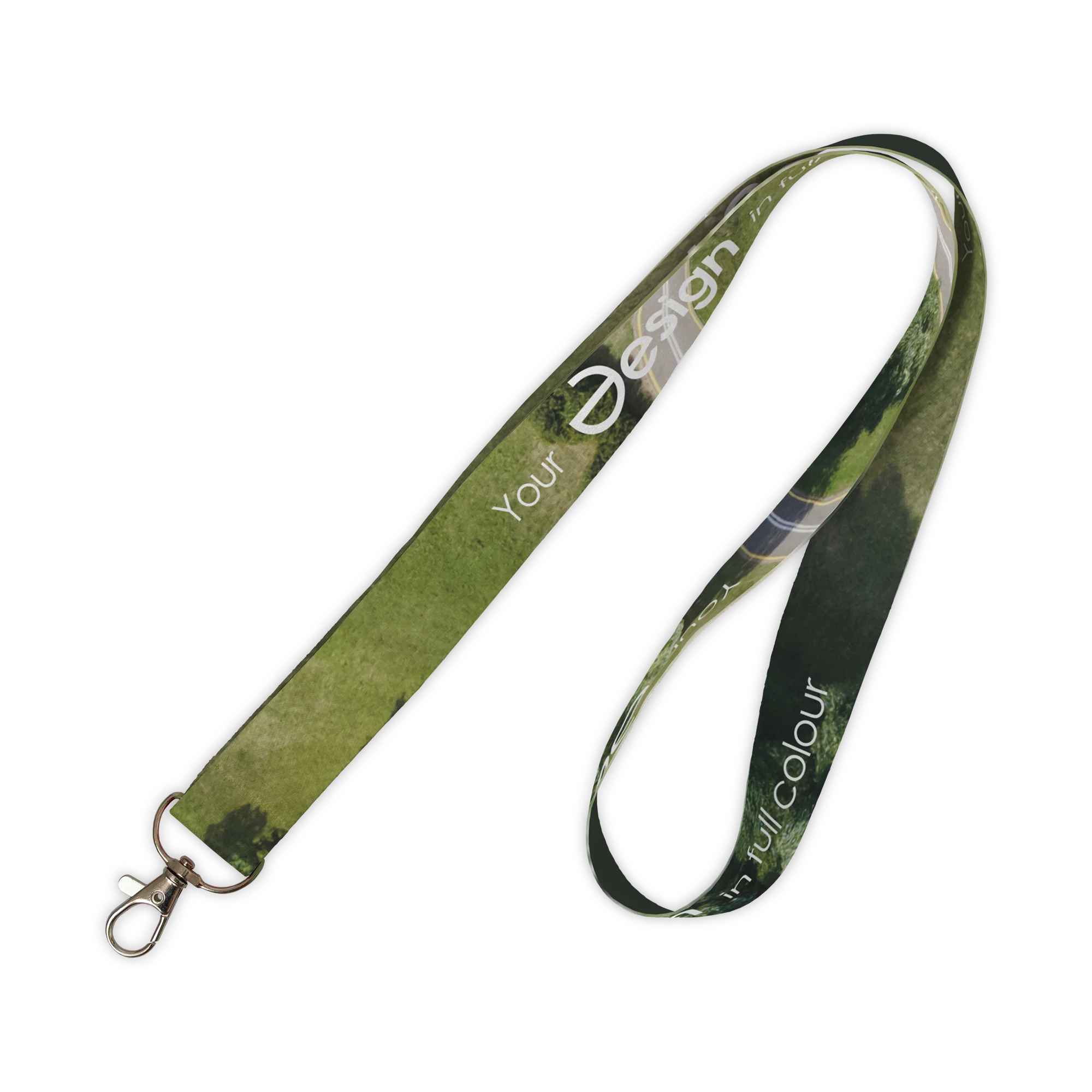 Schlüsselband RPET - 25mm | Vollfarbdruck allover | Karabiner