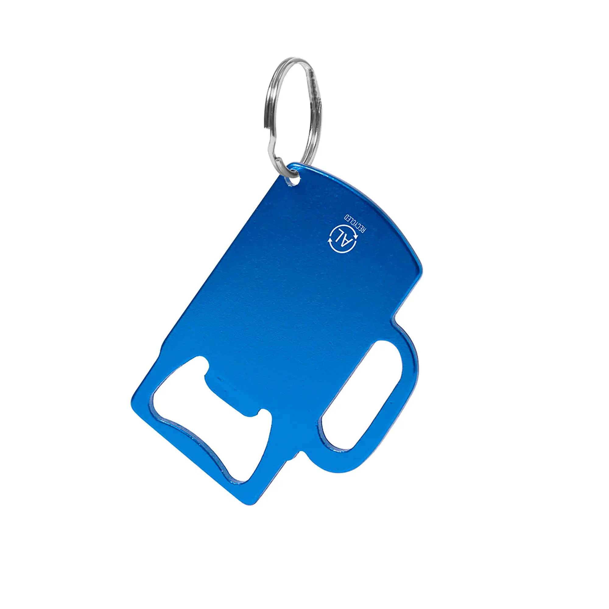 Porte-clés aluminium – Forme rectangulaire | Avec anneau | Léger | Résistant