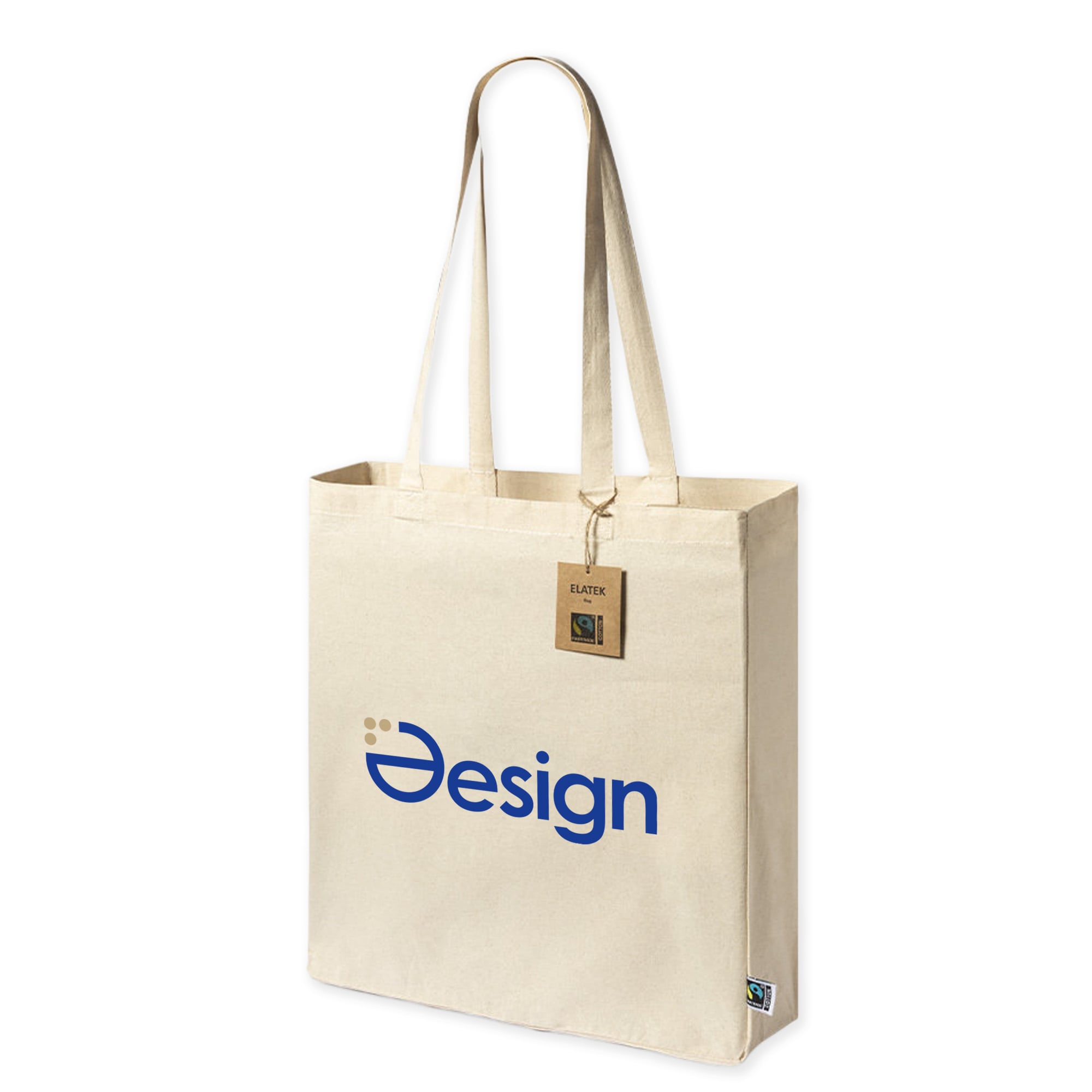 Katoenen shopper Tina - 180 g/m2 | 42 x 38 x 12 cm | Fair Trade