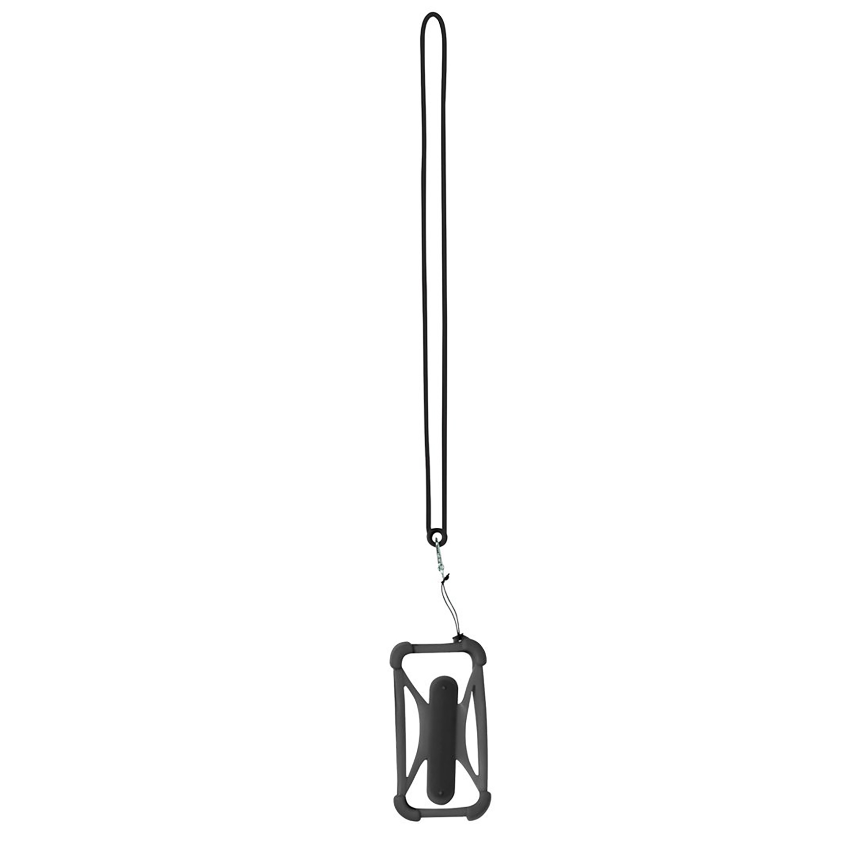 Smartphone lanyard Daan - Siliconen houder | Metalen karabijnhaak | Geïntegreerde standaard