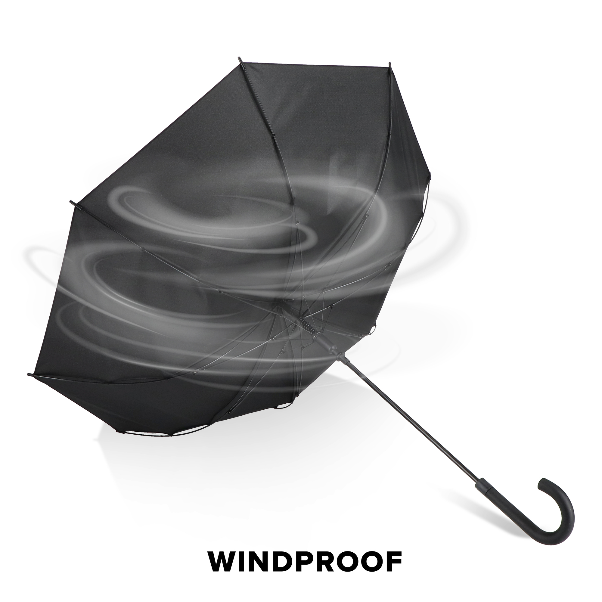 Regenschirm – Ø 105 cm | Windbeständig | Automatisch | Hakengriff