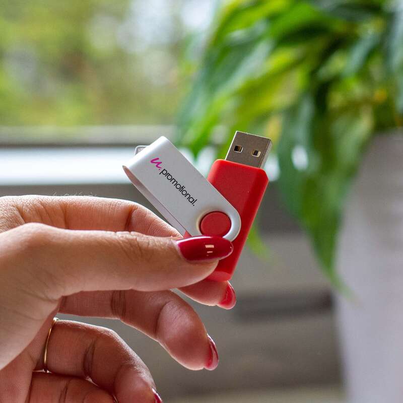 USB-stick Rotate | 2 GB | Snel | Gravure & tot 2 kleuren bedrukking