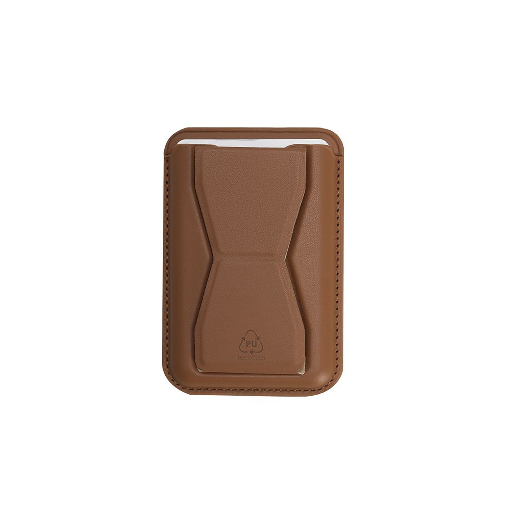 Kaarthouder Sofia - Magnetische sluiting | Gerecycled PU | Met standaard