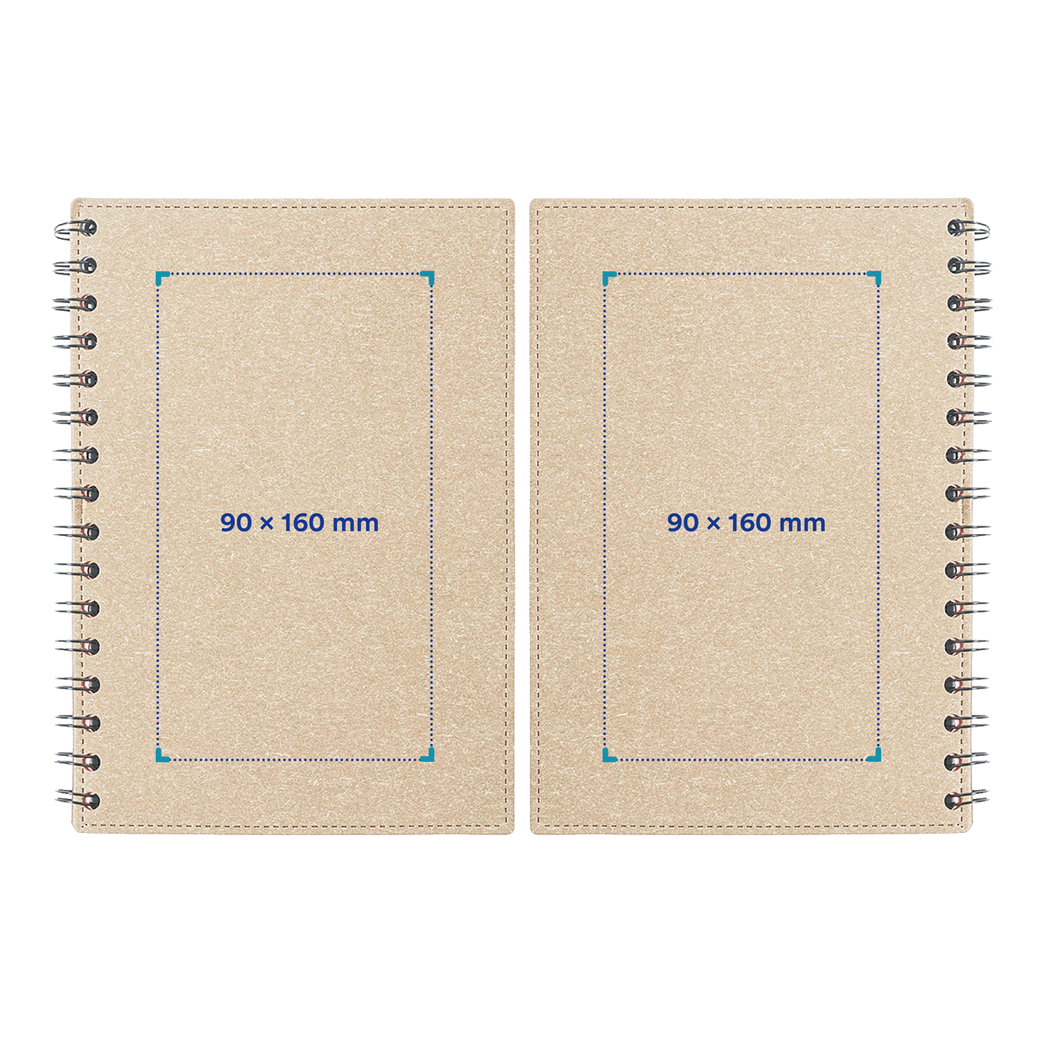 Carnet A5 | Carton recyclé | Ligné | Impression jusqu'à 4 couleurs
