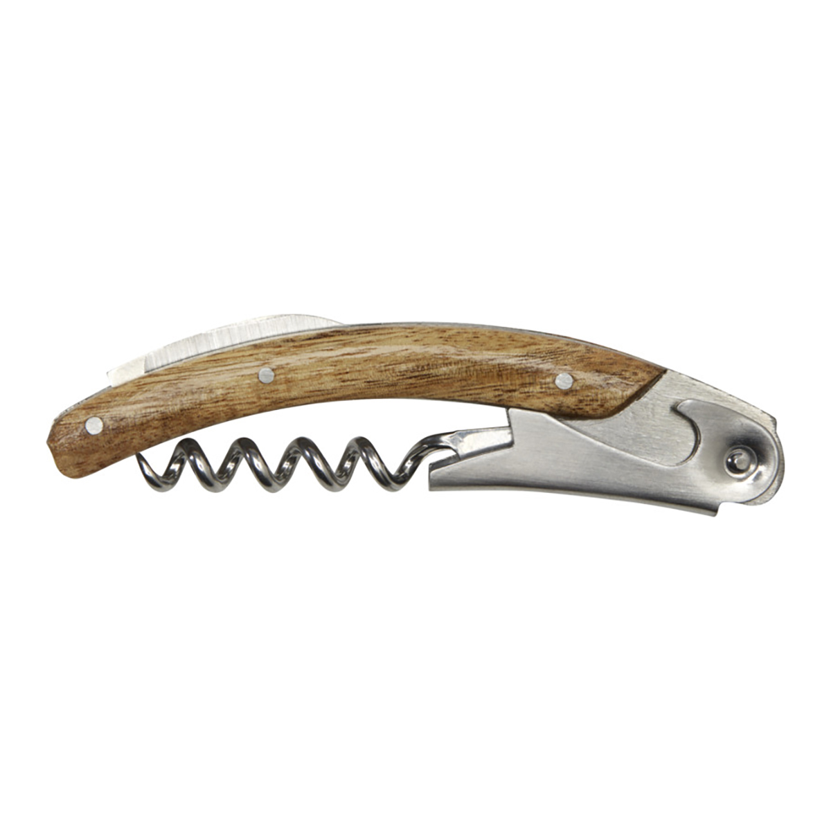 Set porte-bouteille Acacia – Inclus tire-bouchon de sommelier | Avec coupe-capsule | Bois certifié FSC | Support à bouteille & boîte de rangement
