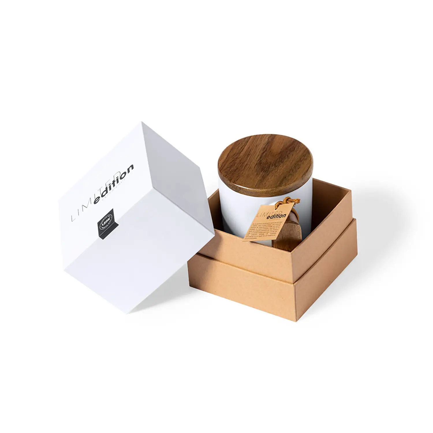 Tazza in ceramica con dettaglio in legno – 350 ml | Edizione limitata | Riutilizzabile | Elegante