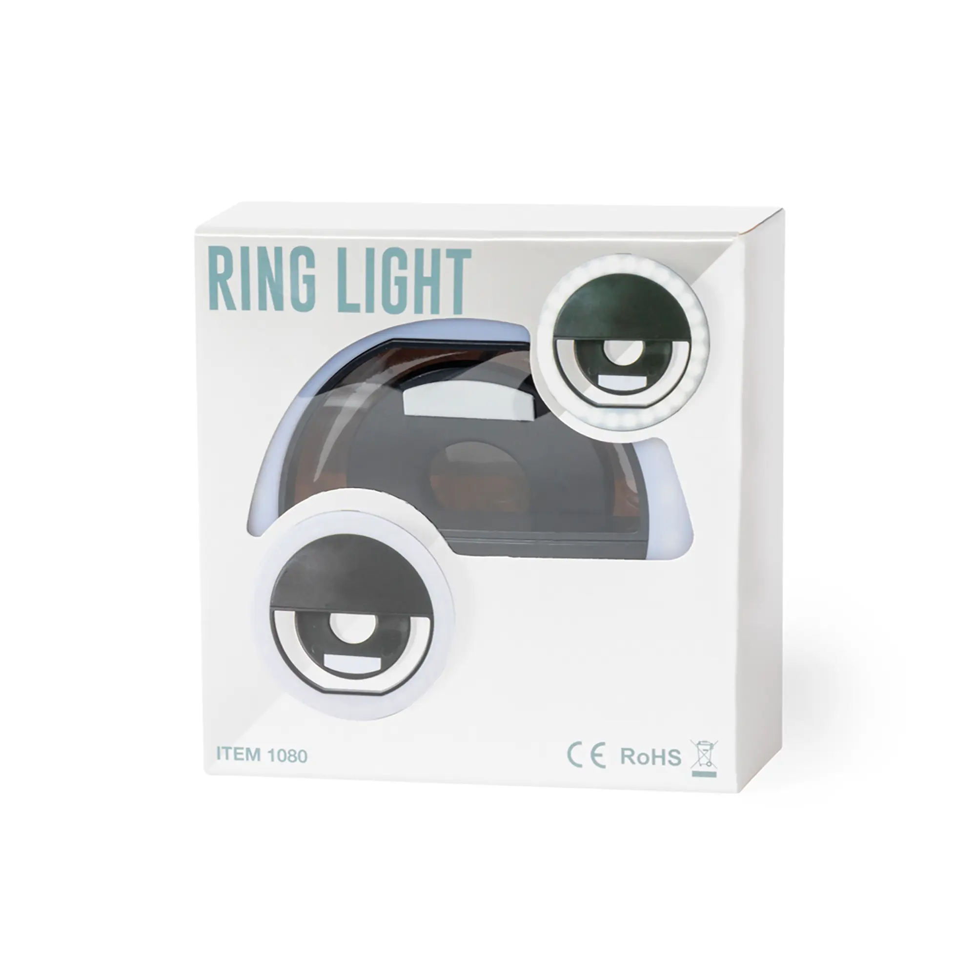 Lampe annulaire avec support – Ø 15 cm | Connexion USB | Lumière réglable