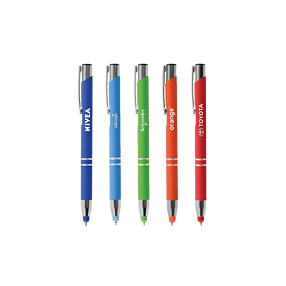 Stylo à bille | Toucher doux | Corps souple | Impression 1 couleur