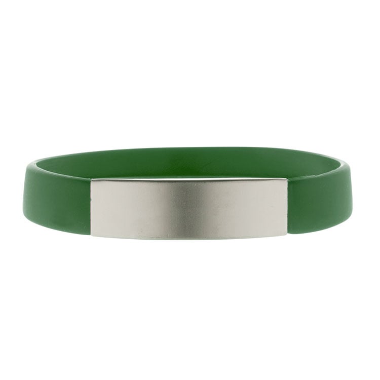 Polsbandje Isko - Sillicoon | Metalen gesp | Gravure | Diverse kleuren