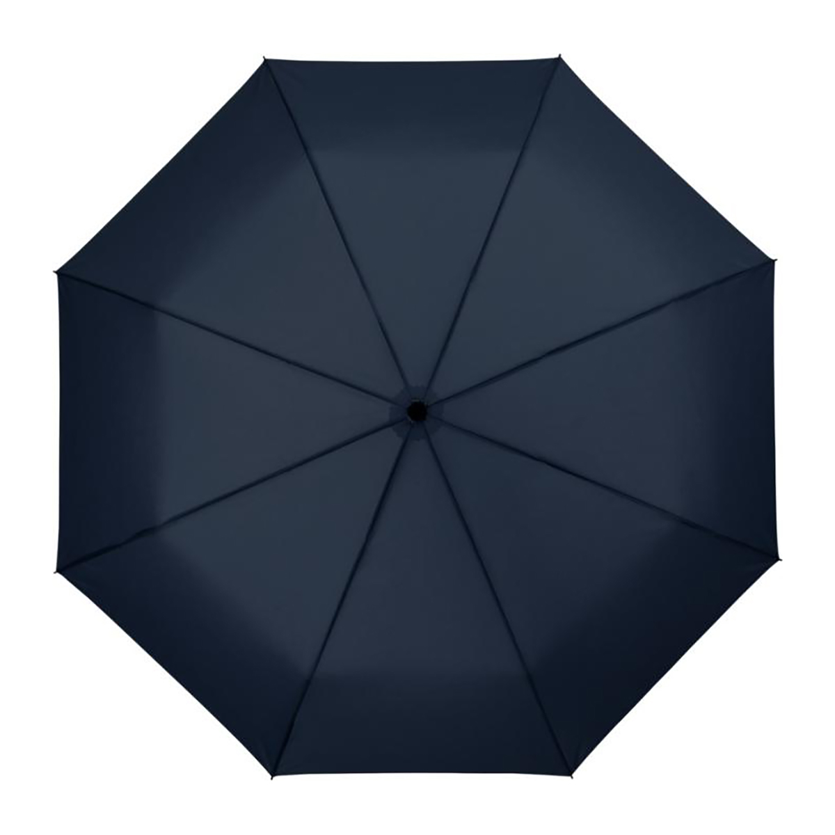 Parapluie pliant automatique – 21 pouces | Baleines en fibre de verre | Poignée caoutchoutée | Avec étui