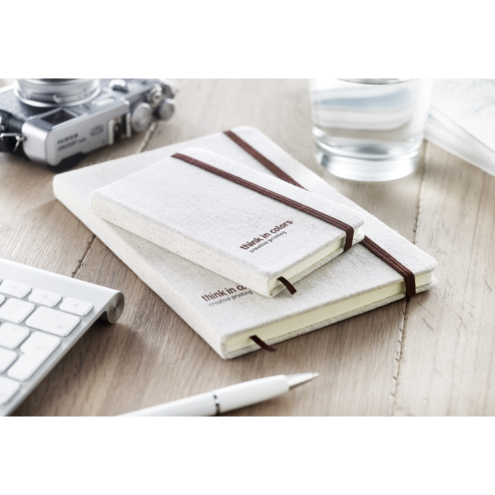 Carnet - A5 | Couverture en toile | 96 feuilles