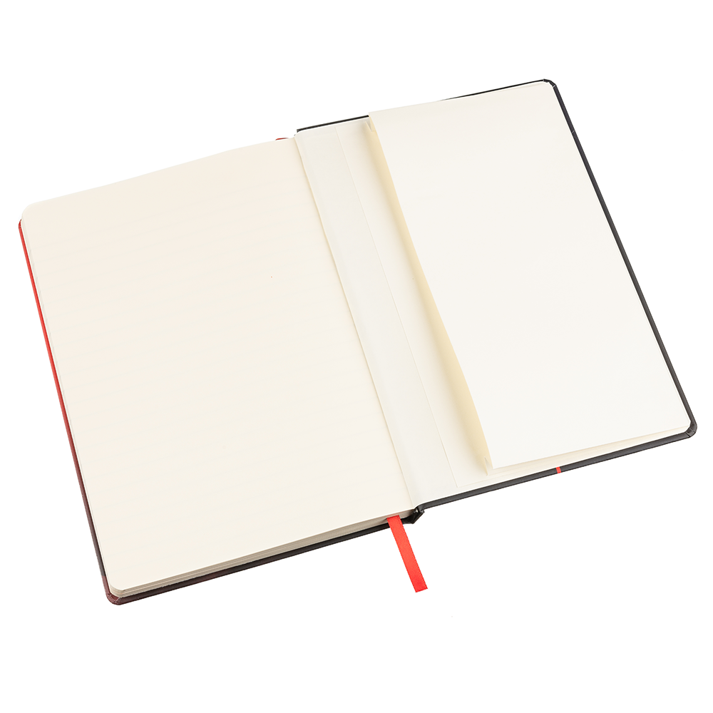 Carnet rigide mat – A5 | 25-100 pages | Logo en all-over | Impression personnalisée