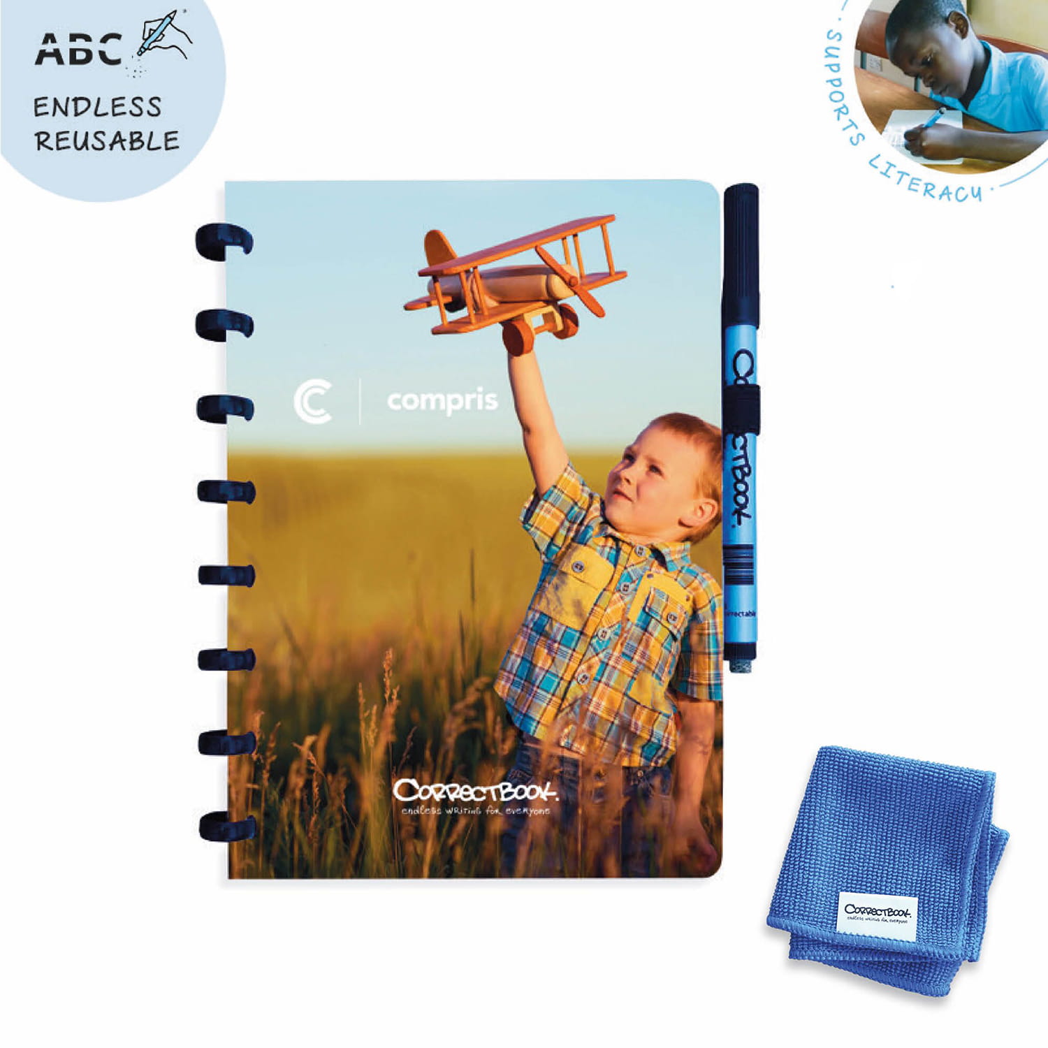 Correctbook - A5 | 40 feuilles | Reliure à anneaux | Quadrichromie